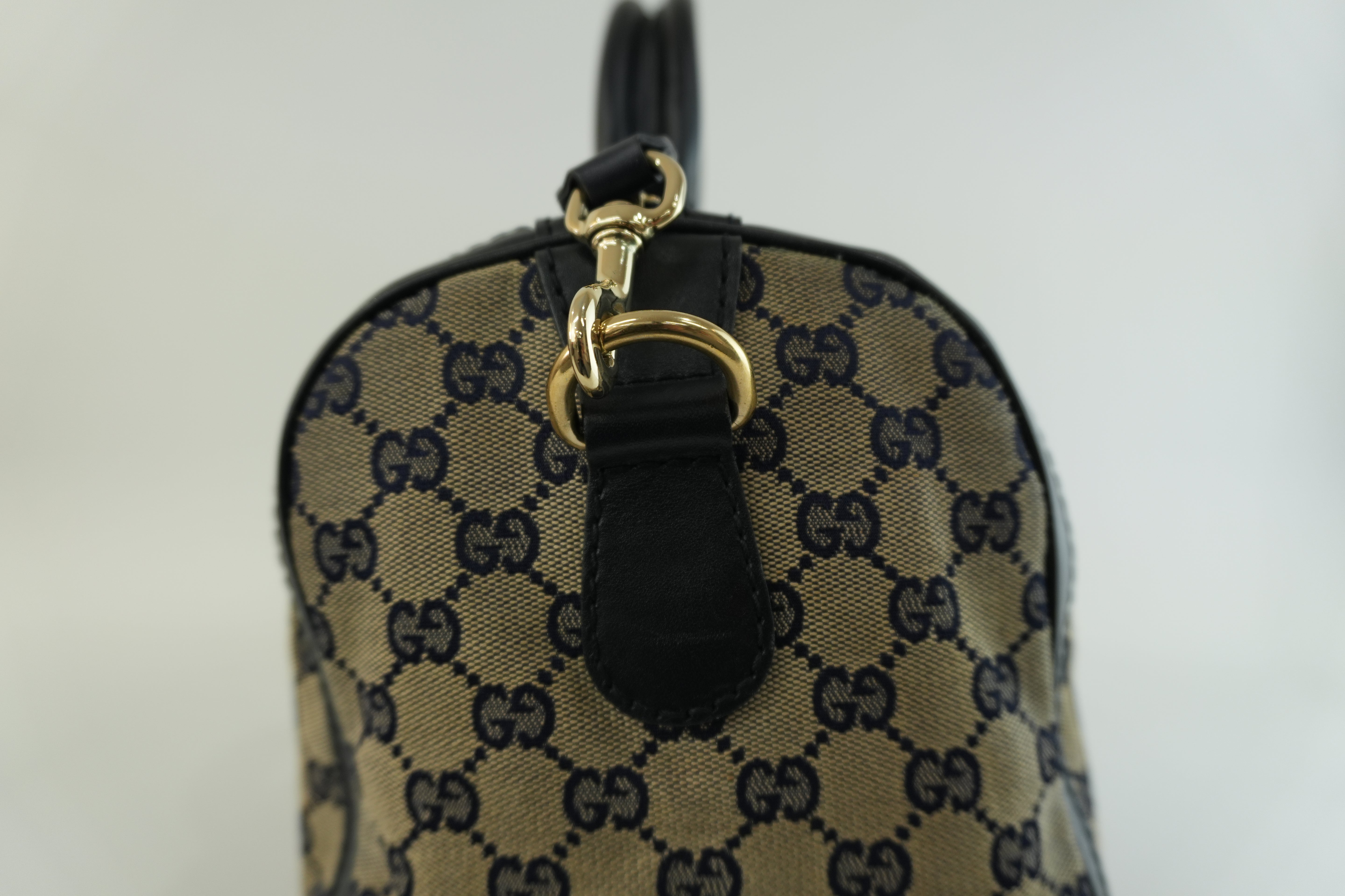 Gucci Boston Bag Blue Used