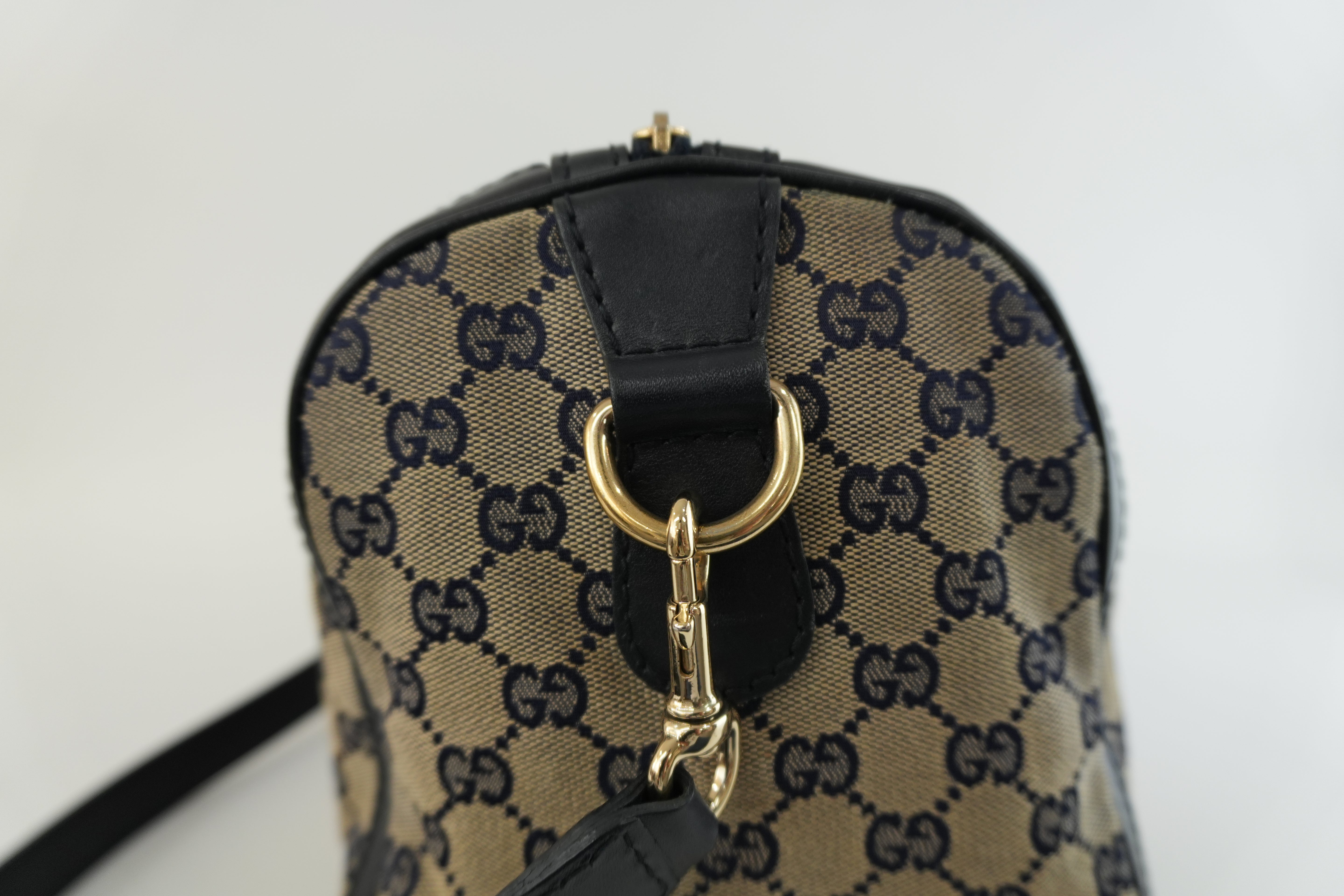 Gucci Boston Bag Blue Used
