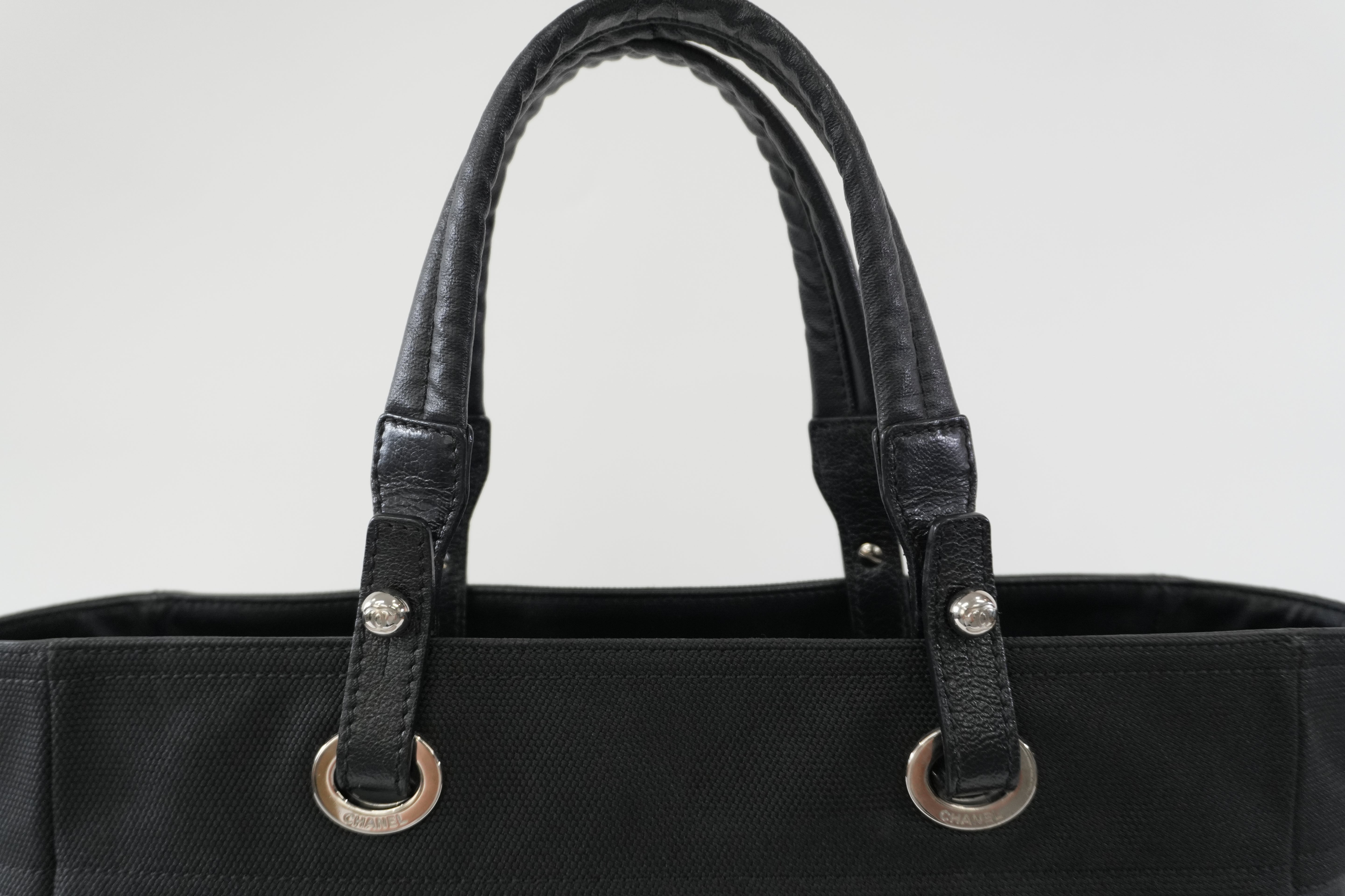 Pre-owned Chanel Paris Biarritz Tote Bag Black