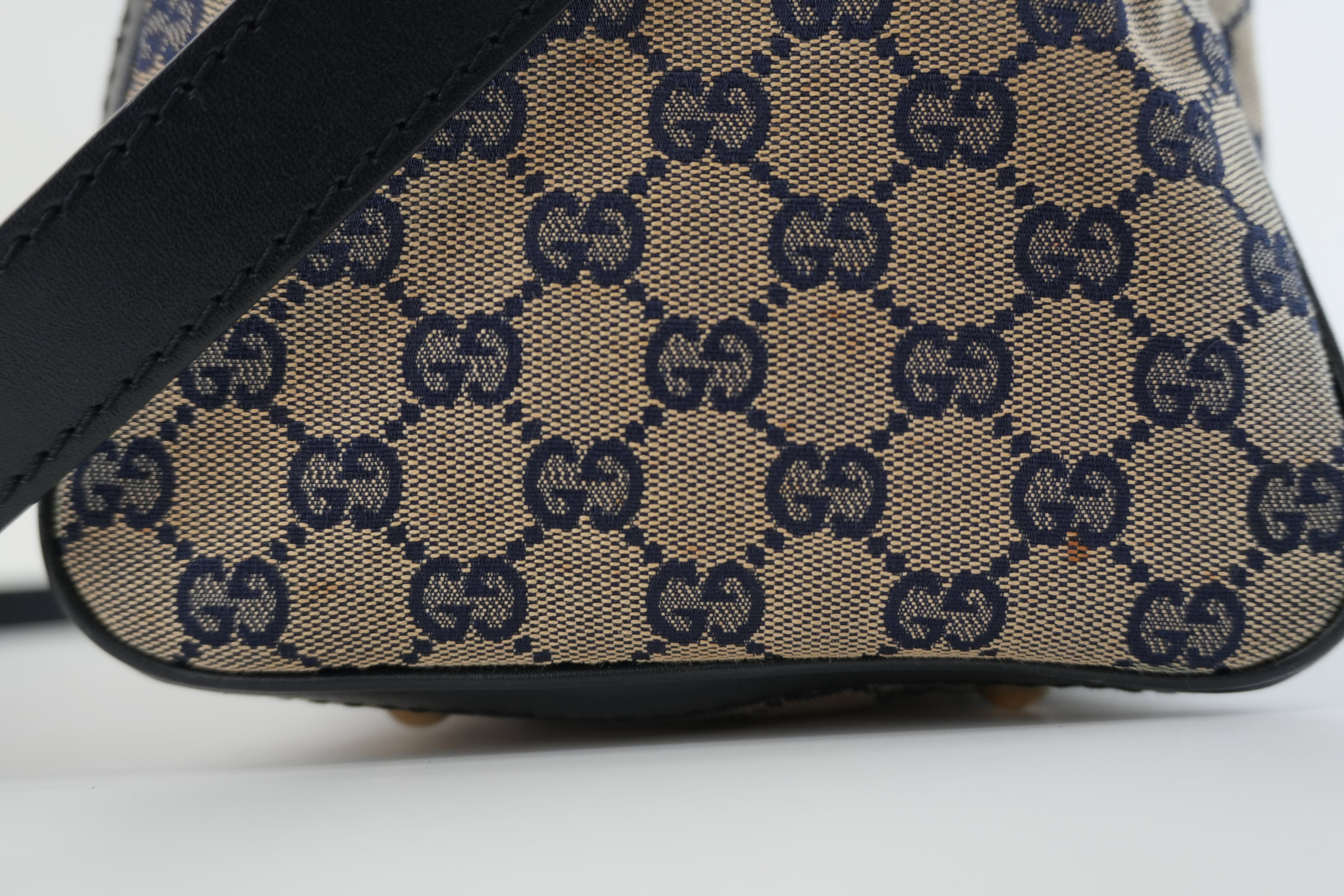 Gucci Boston Bag Blue Used