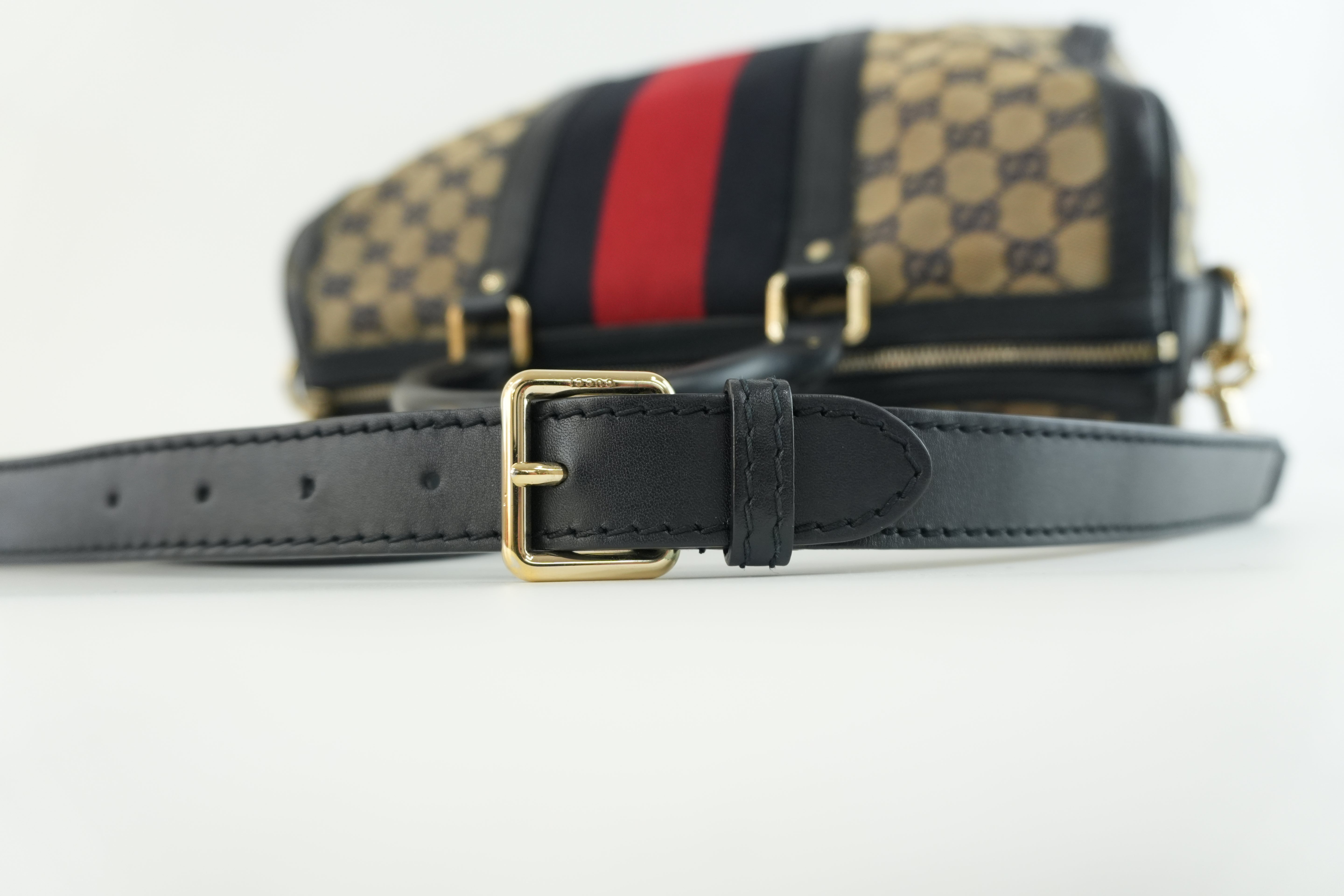 Gucci Boston Bag Blue Used