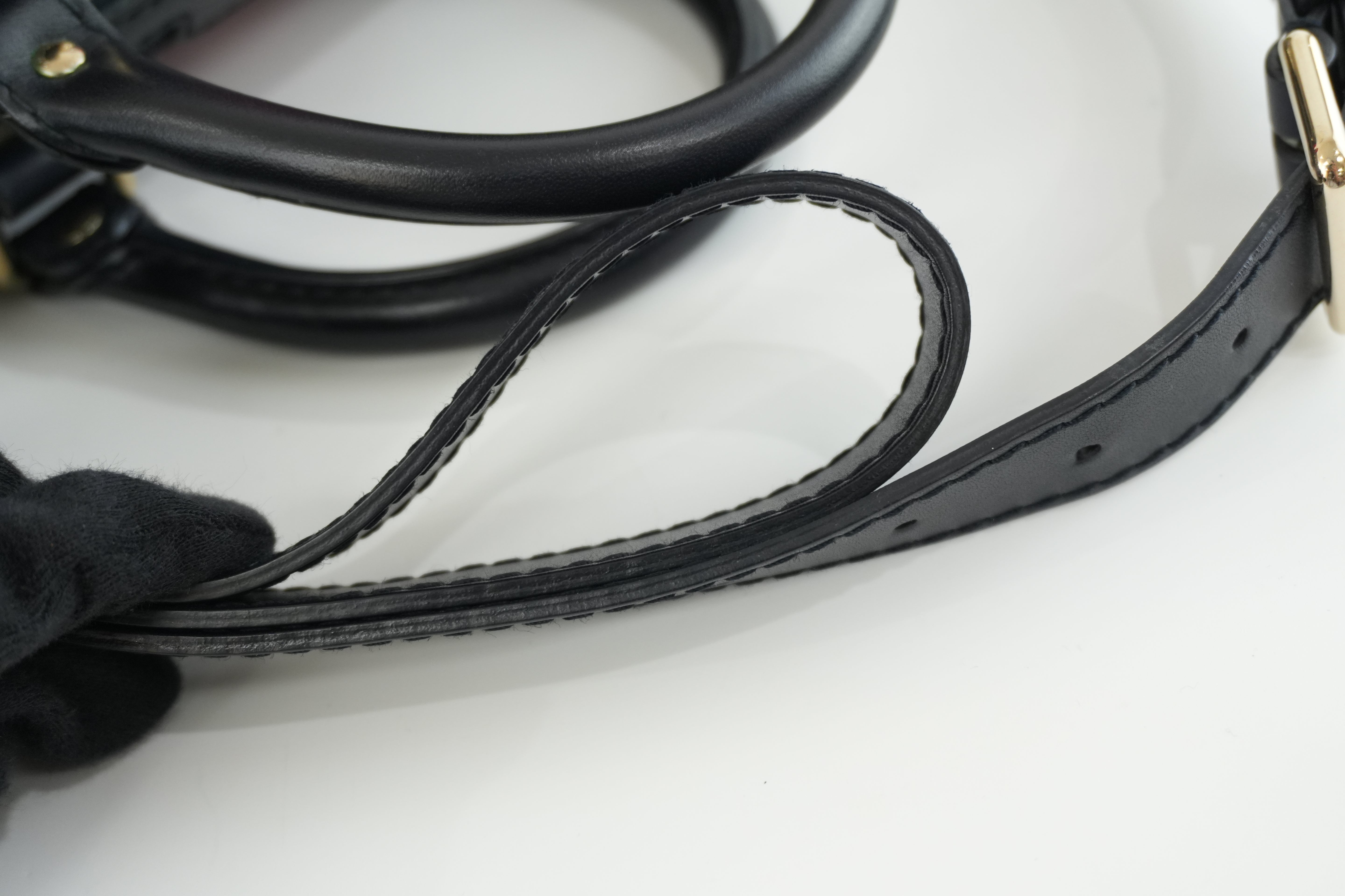 Gucci Boston Bag Blue Used