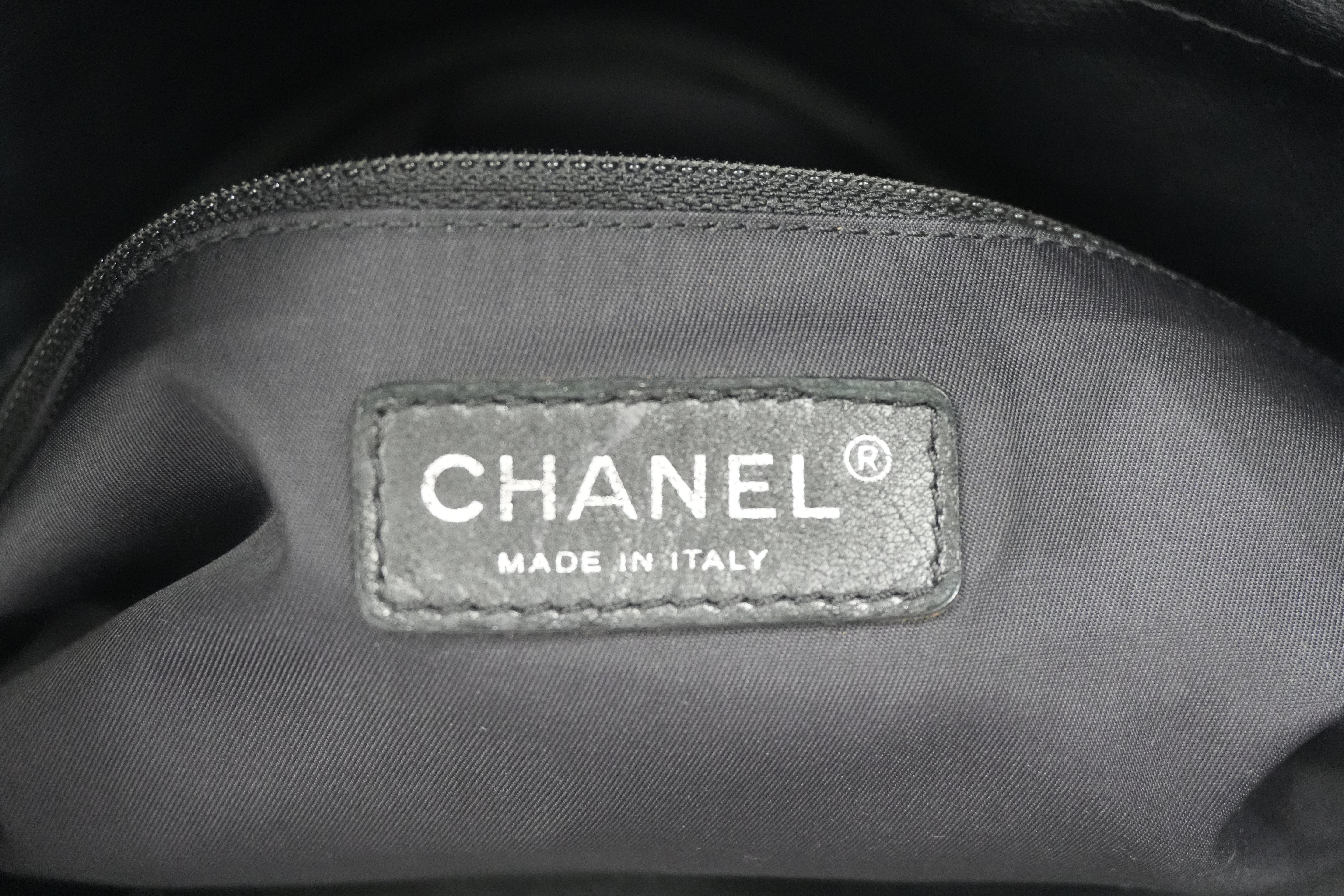 Pre-owned Chanel Paris Biarritz Tote Bag Black