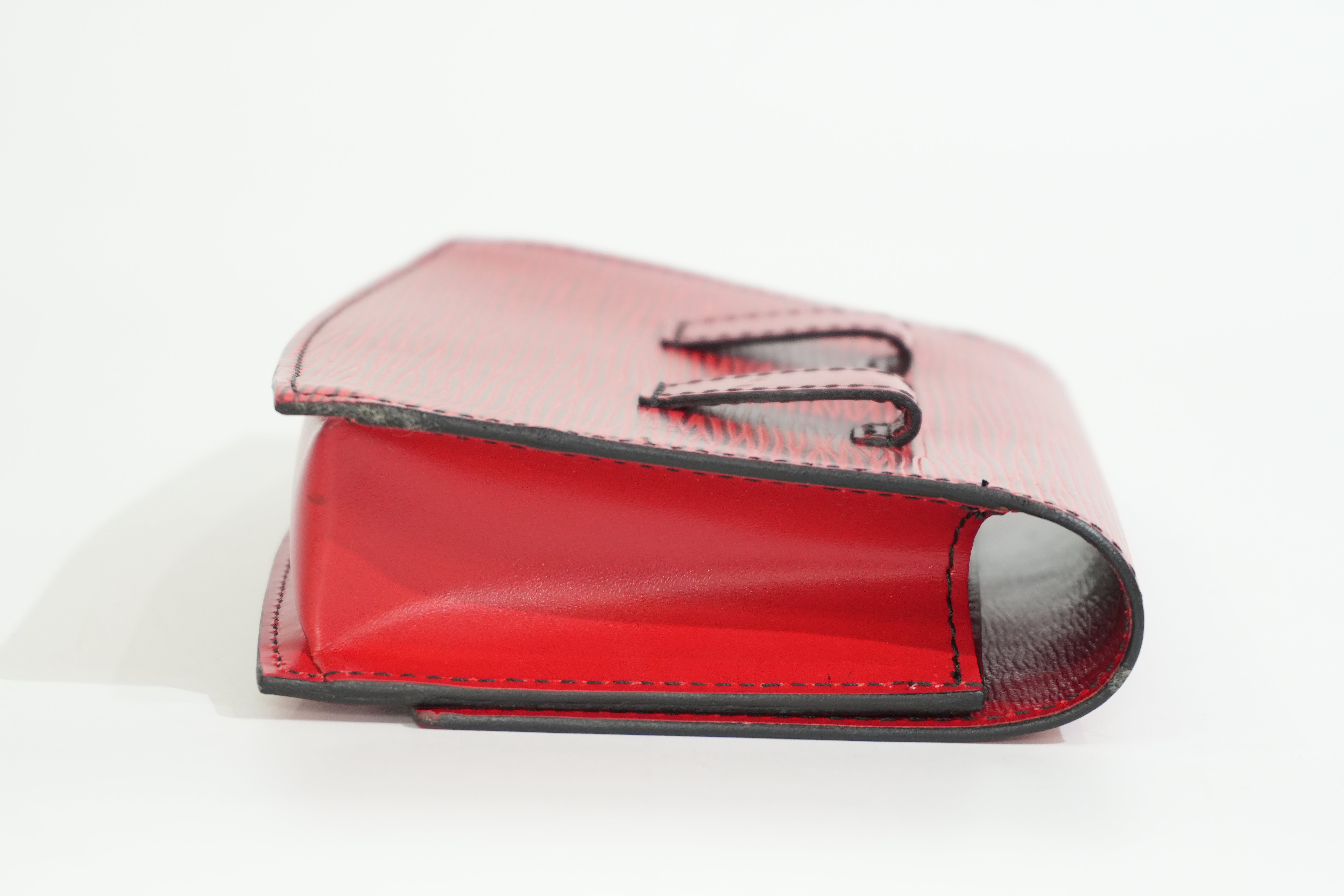 Pre-owned Louis Vuitton Epi Tilsitt Waist Bag Red