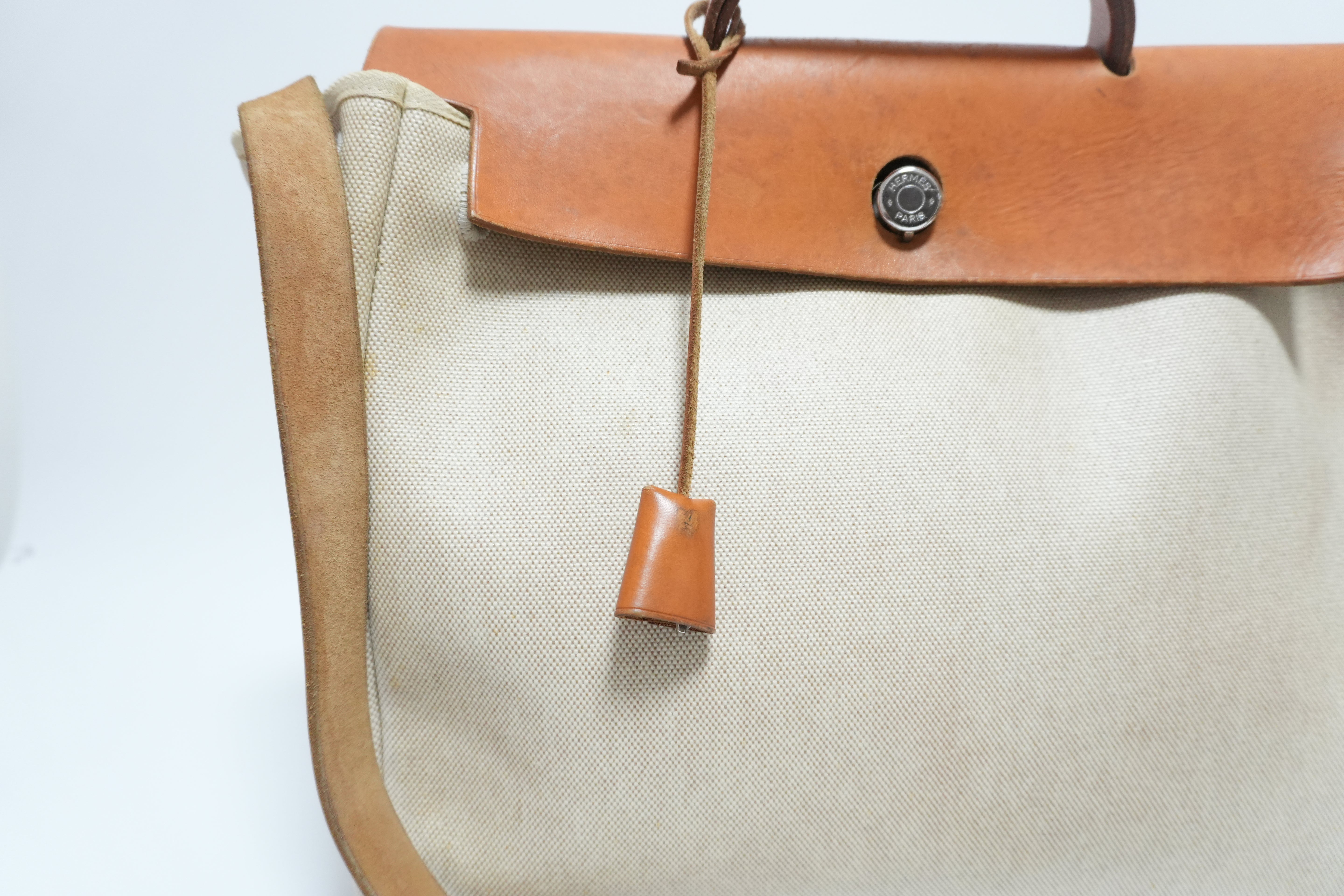 エルメス クラシック キャンバス エルバッグ ナチュラル トワル 中古