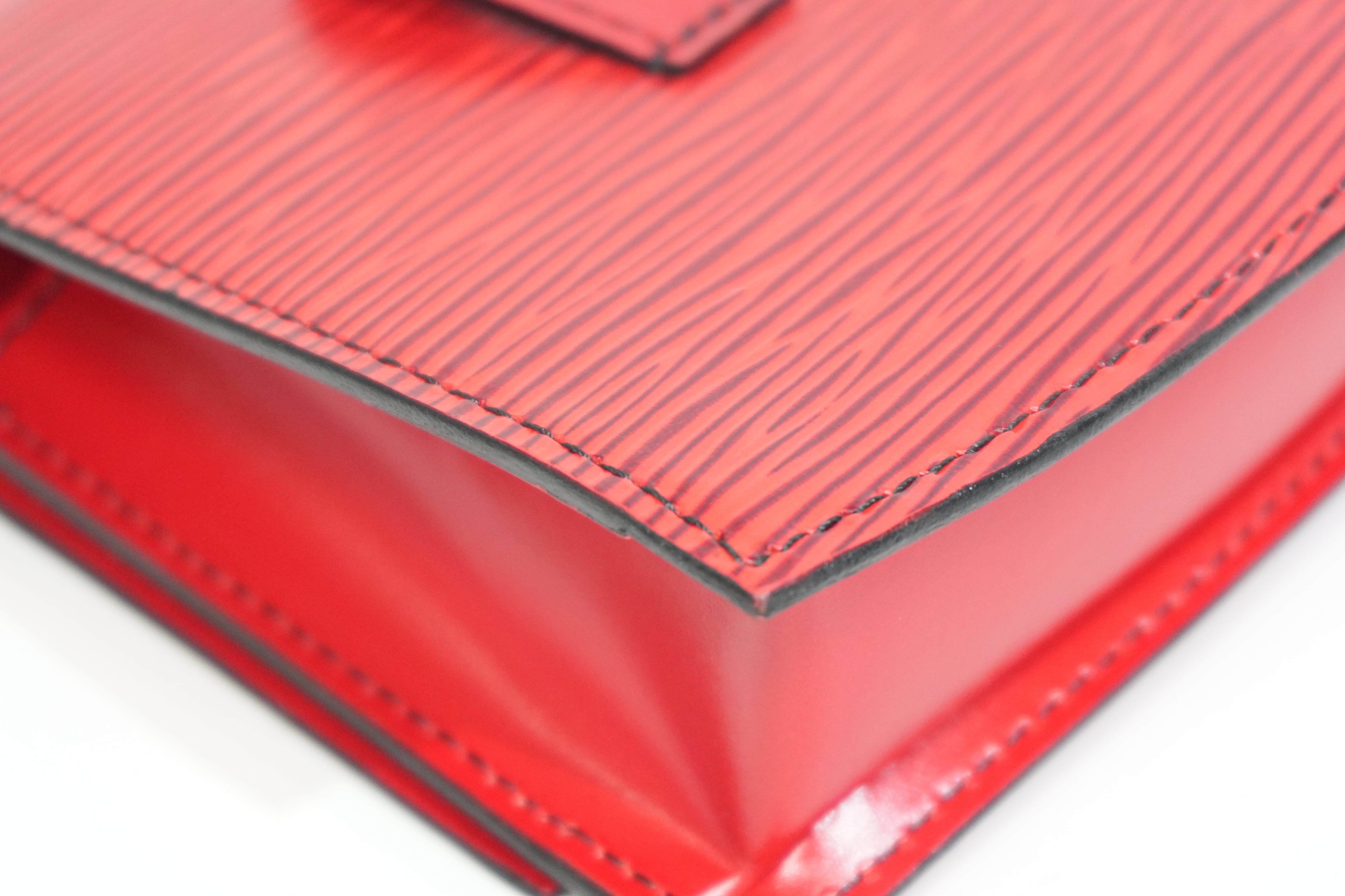 Pre-owned Louis Vuitton Epi Tilsitt Waist Bag Red