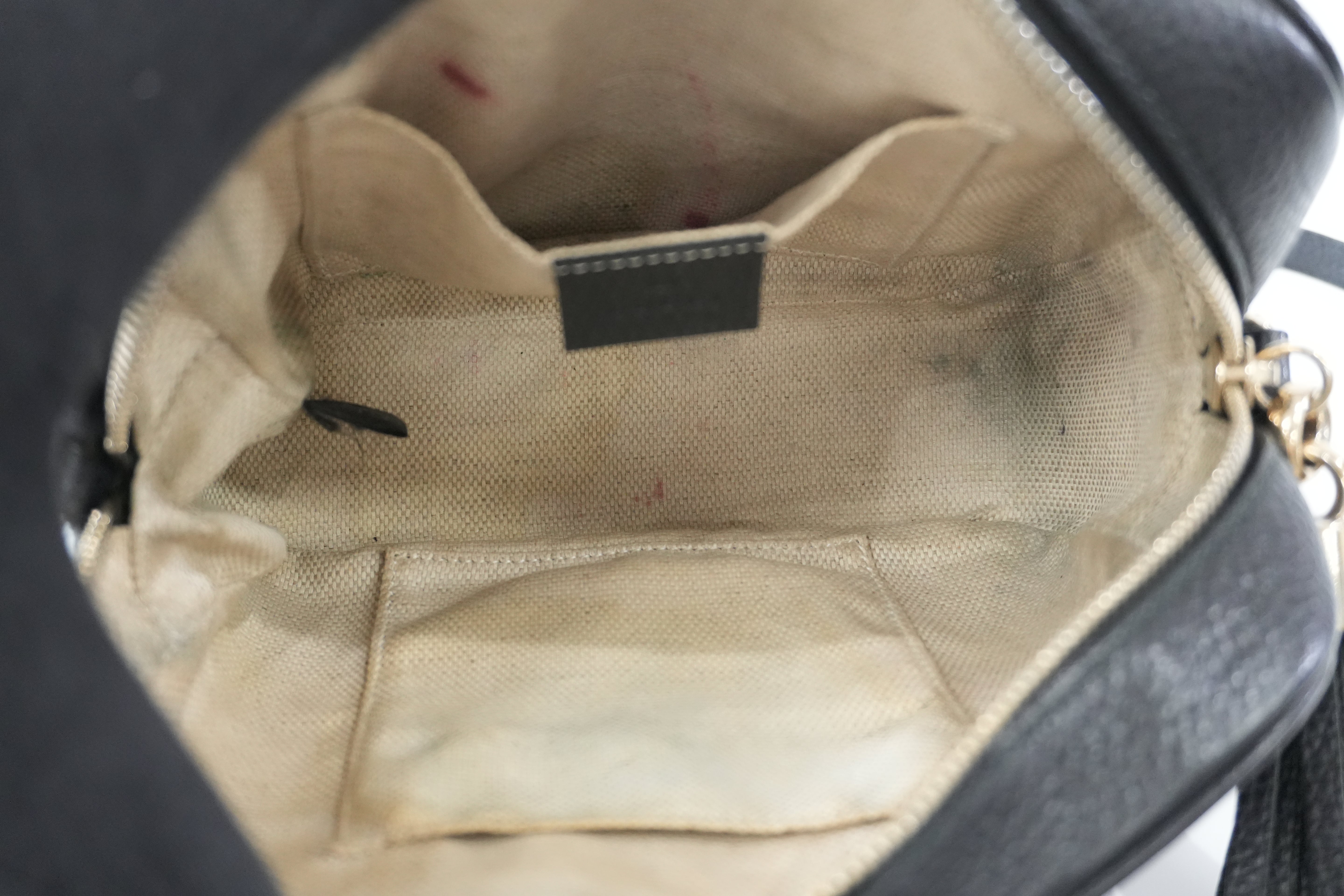 Pre-owned Gucci Leather Hobo Shoulder Bag Black