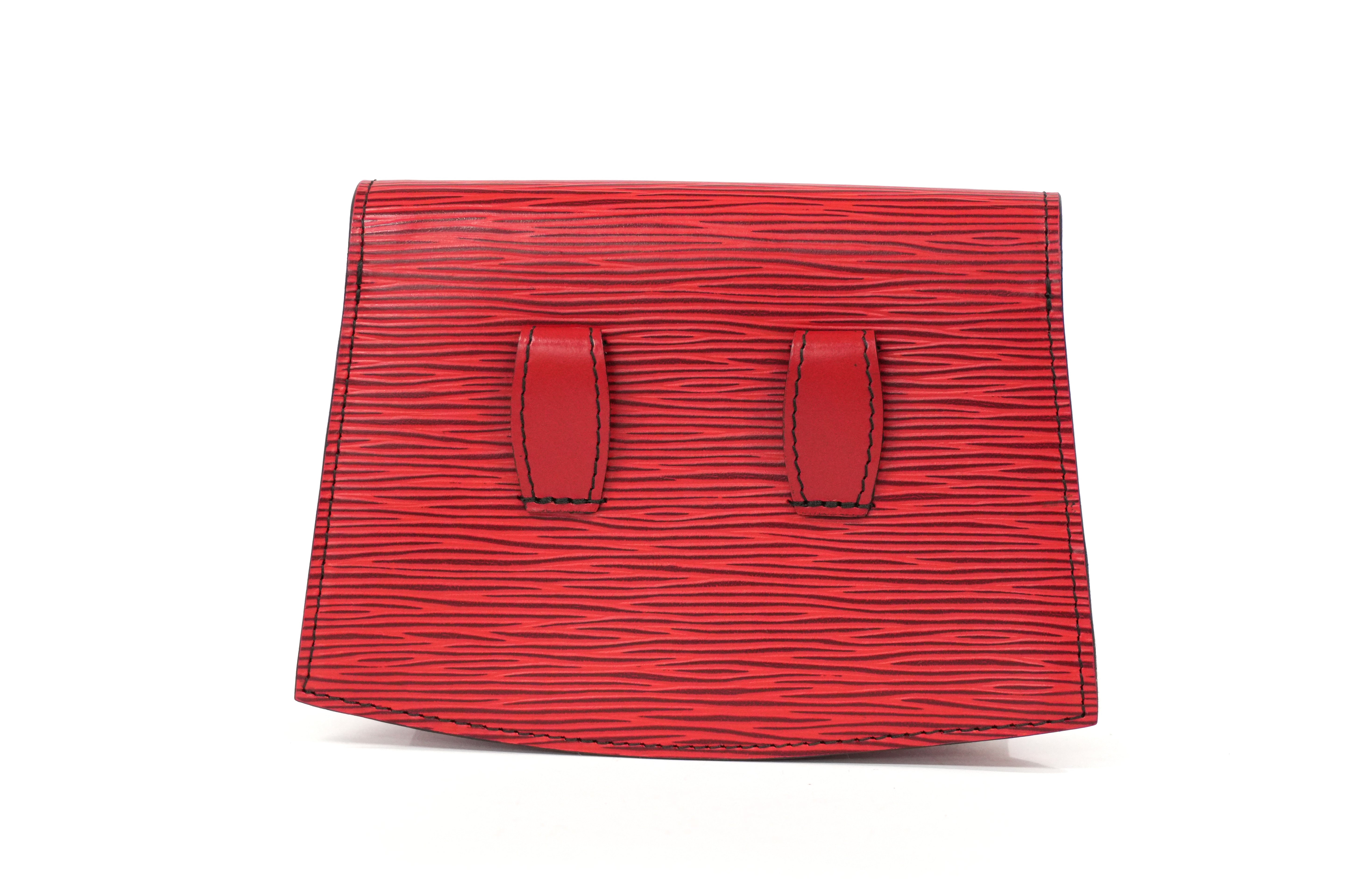 Pre-owned Louis Vuitton Epi Tilsitt Waist Bag Red