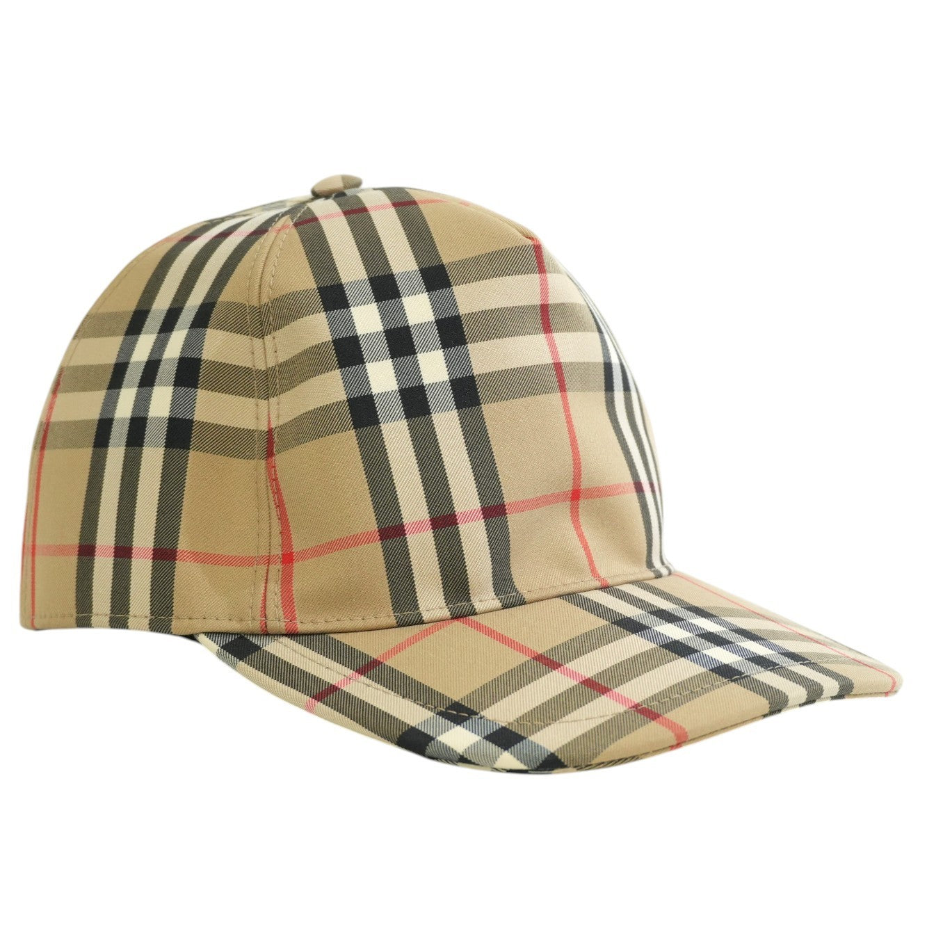 Pre-owned Burberry Nova Check Baseball Cap Beige