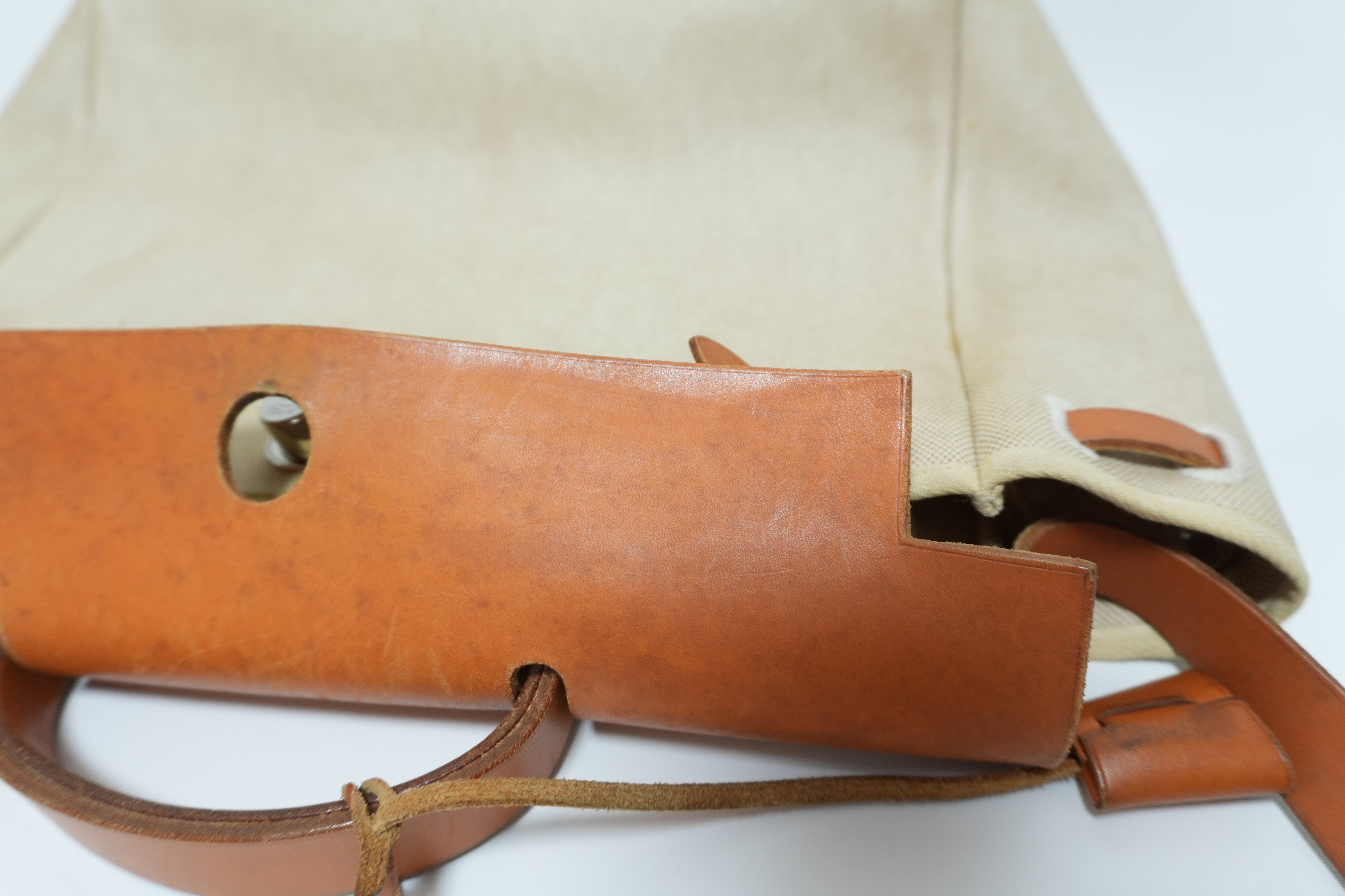 エルメス クラシック キャンバス エルバッグ ナチュラル トワル 中古