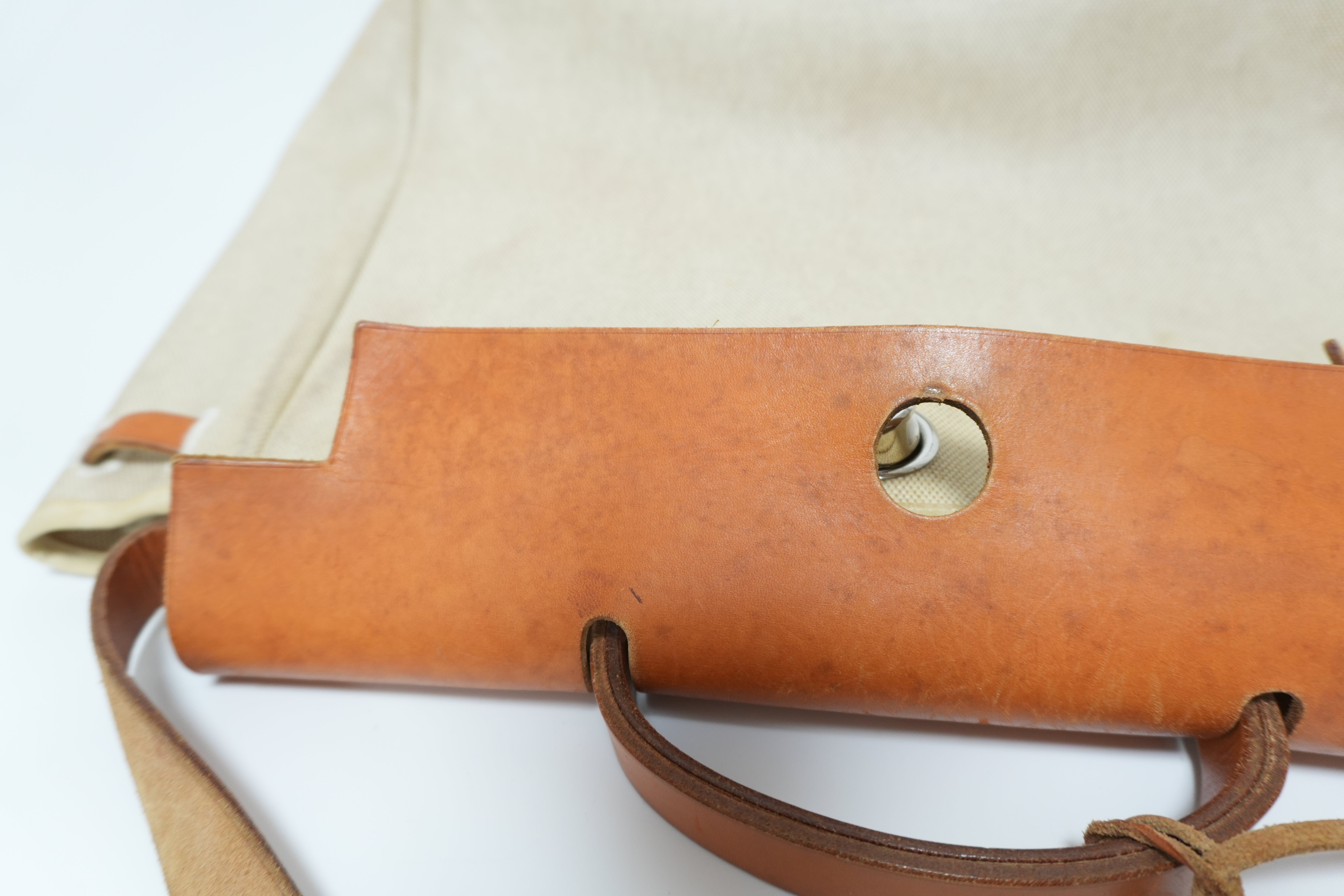 エルメス クラシック キャンバス エルバッグ ナチュラル トワル 中古