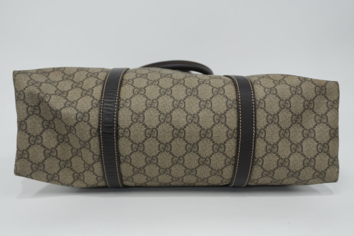 Pre-Owned Gucci Supreme Joy Vertical Tote Bag Brown