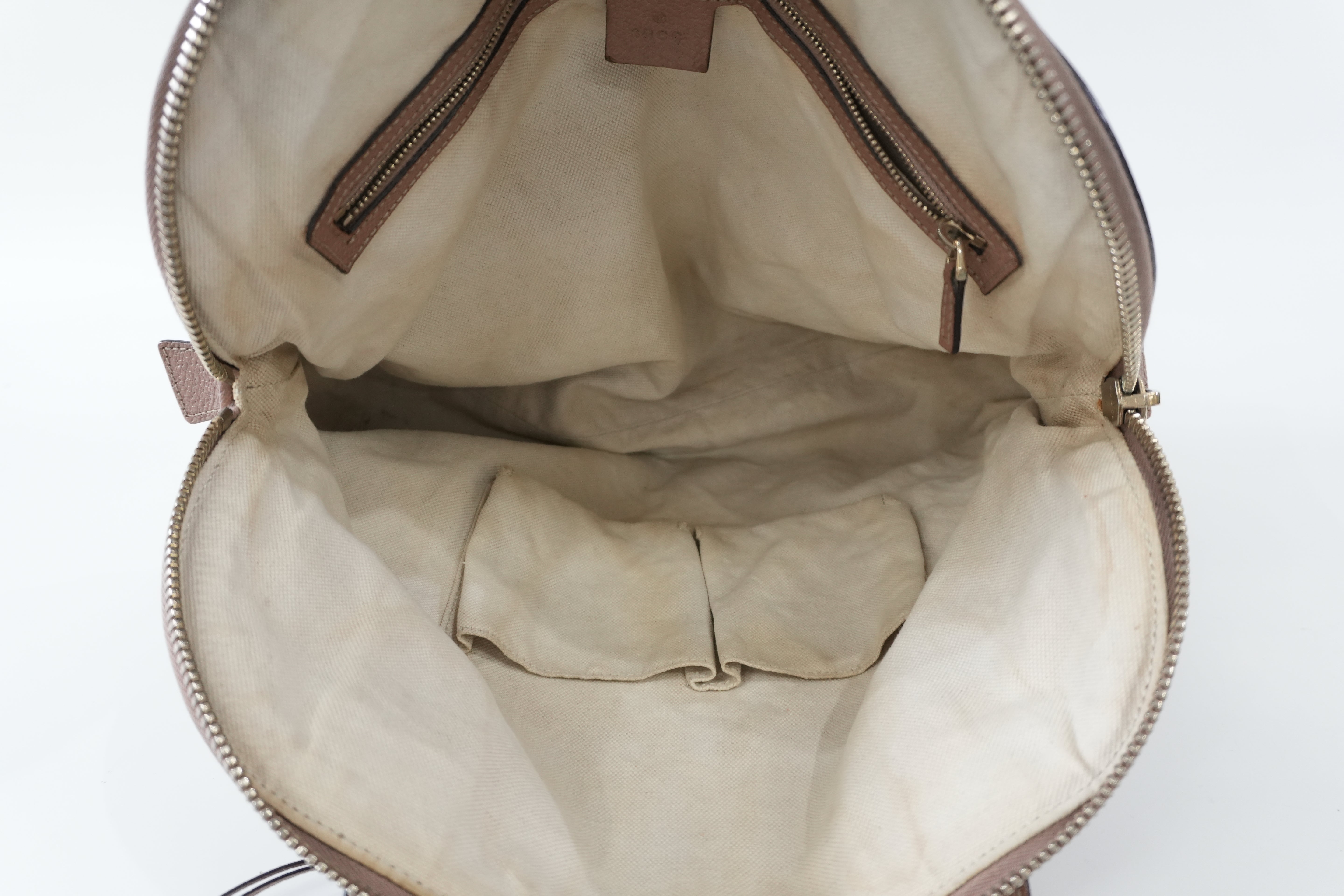 Pre-owned Gucci Fabric Canvas Guccisima Tote Bag Pink