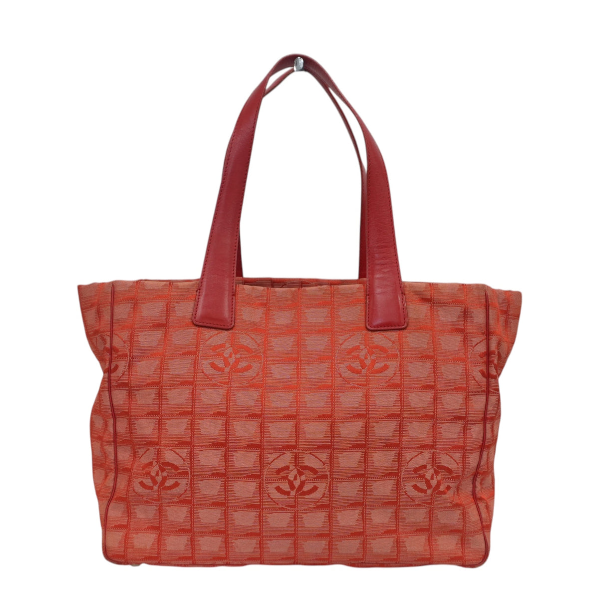 Pre-Owned Chanel New Travel Line MM Orange