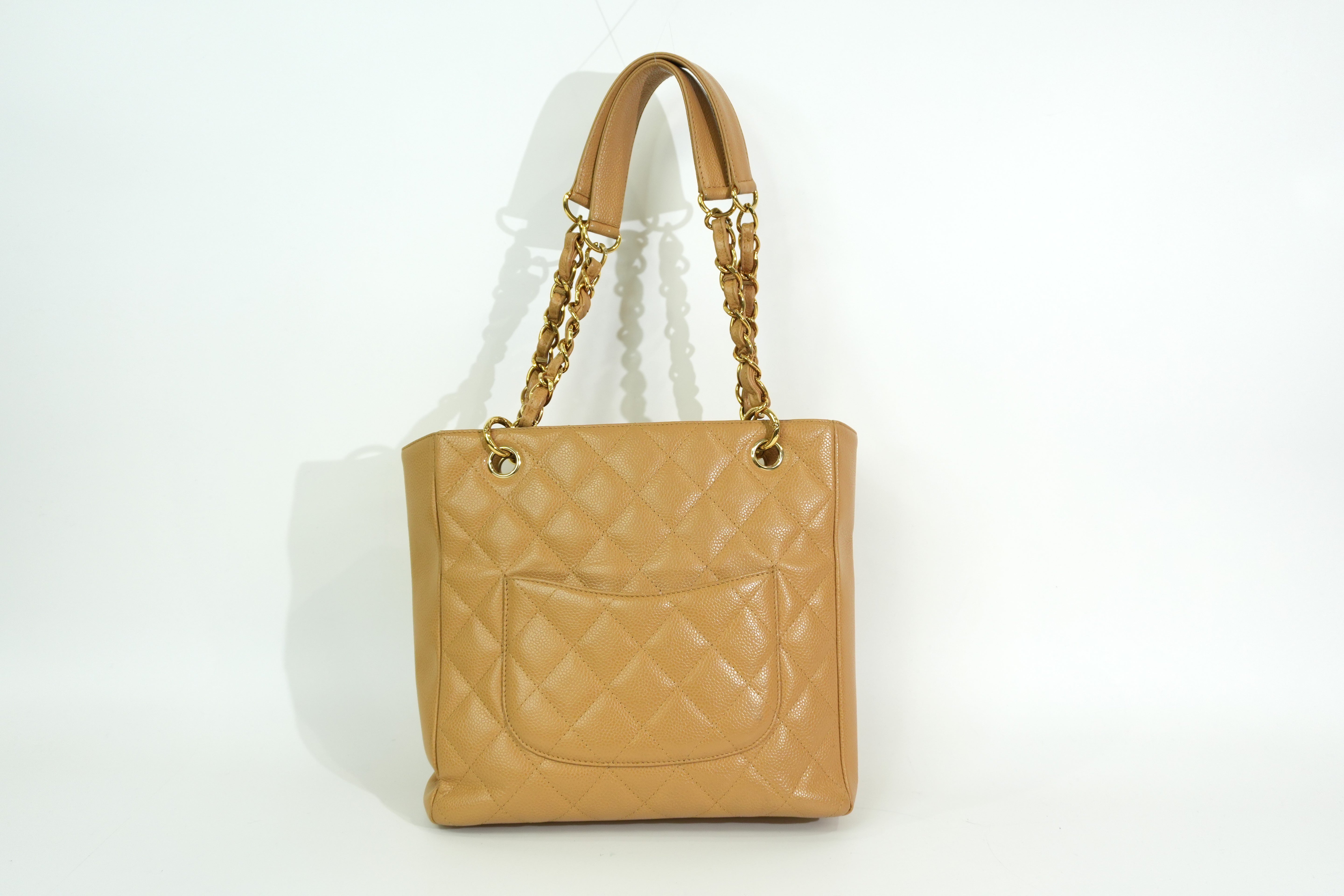Pre-owned Chanel PST Tote Bag Beige