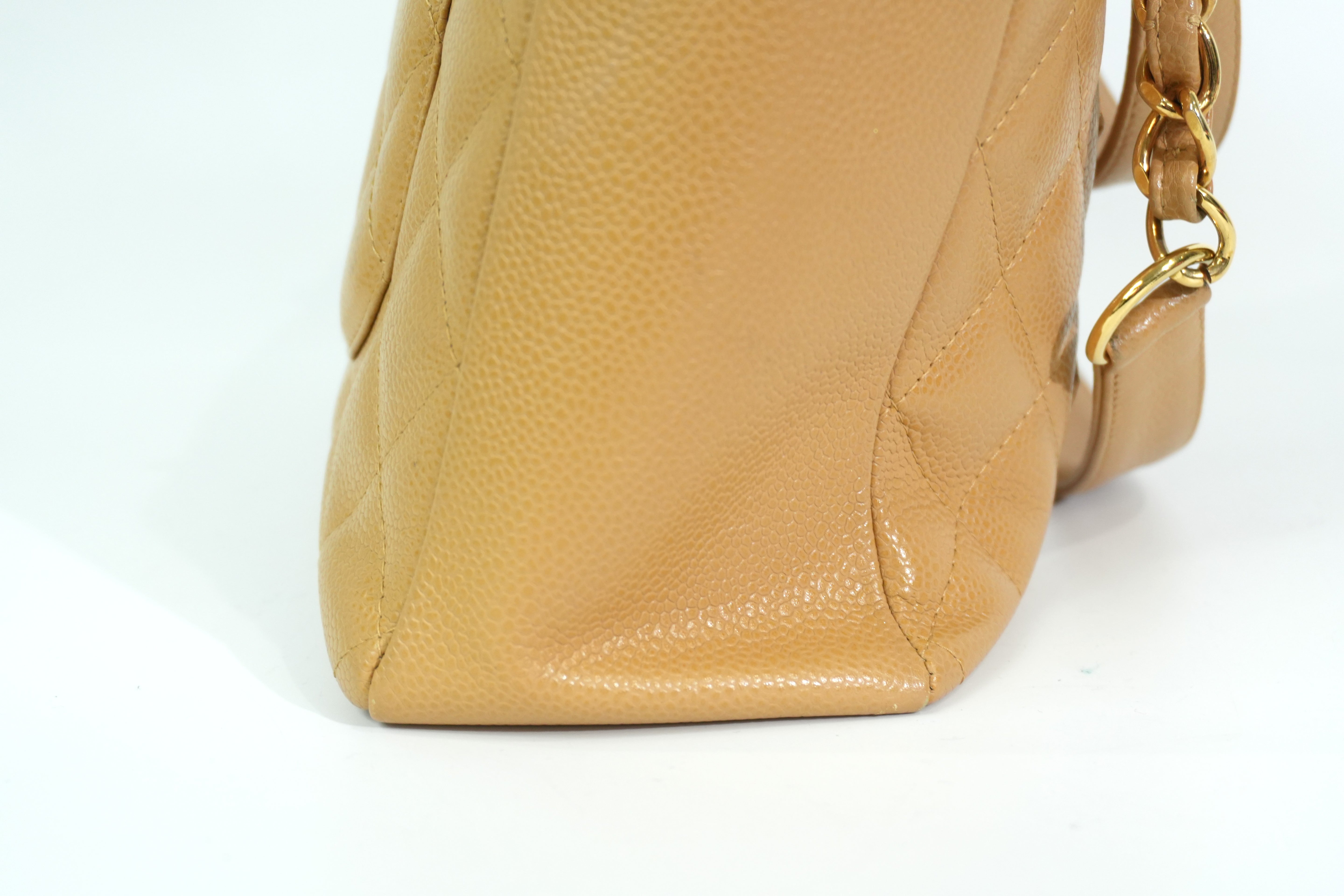 Pre-owned Chanel PST Tote Bag Beige