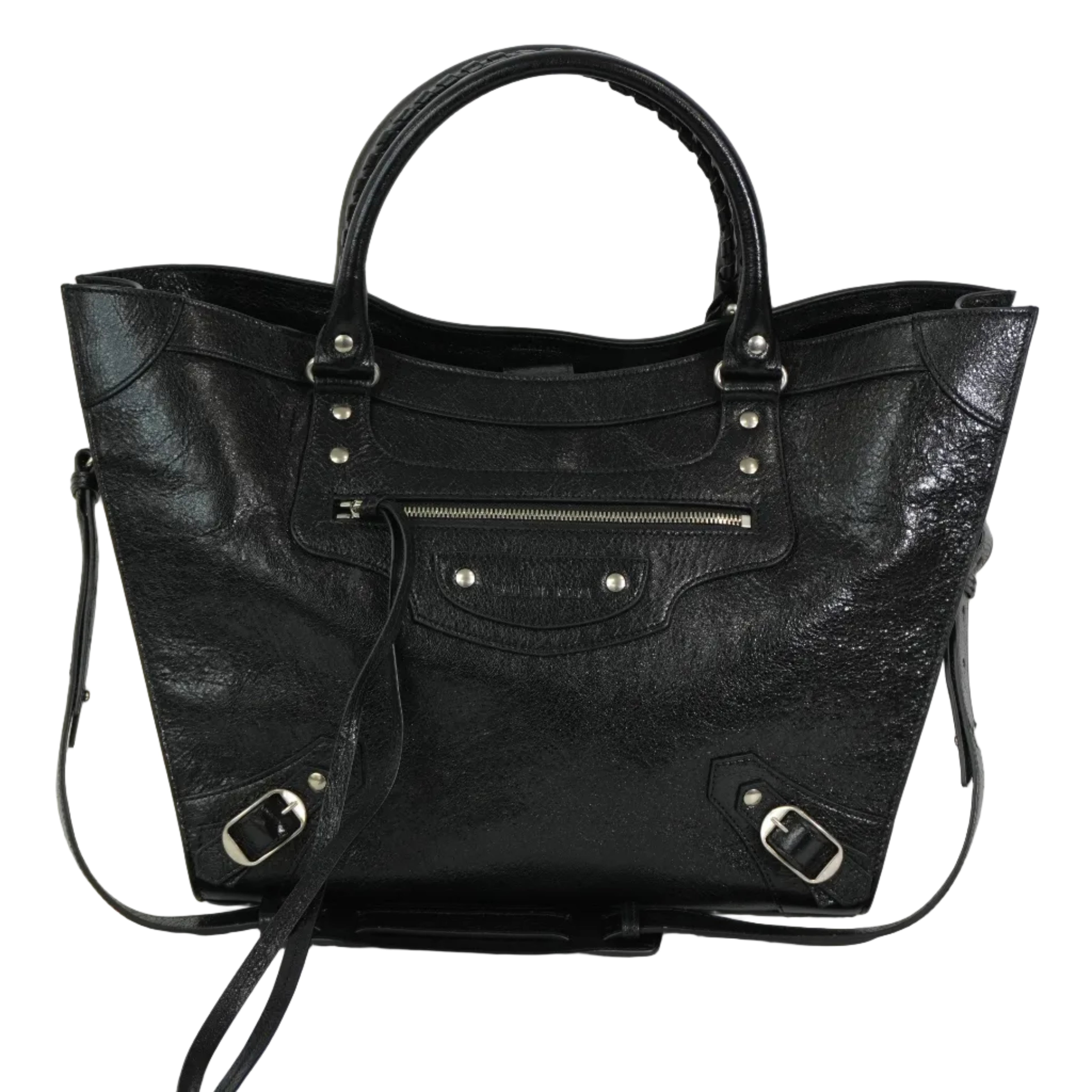 Pre-owned Balenciaga Classic Upside Down Medium Tote bag Black