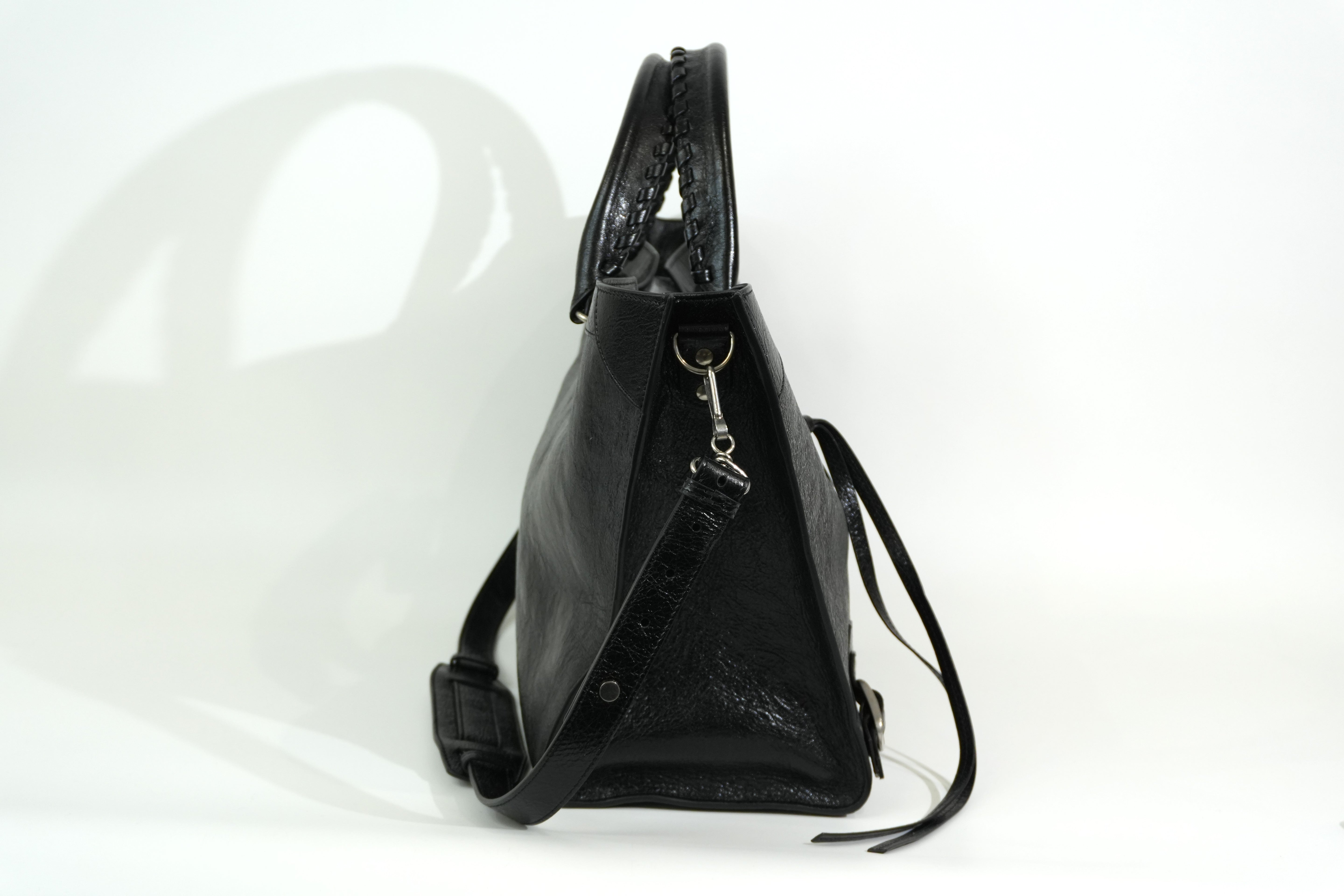 Pre-owned Balenciaga Classic Upside Down Medium Tote bag Black