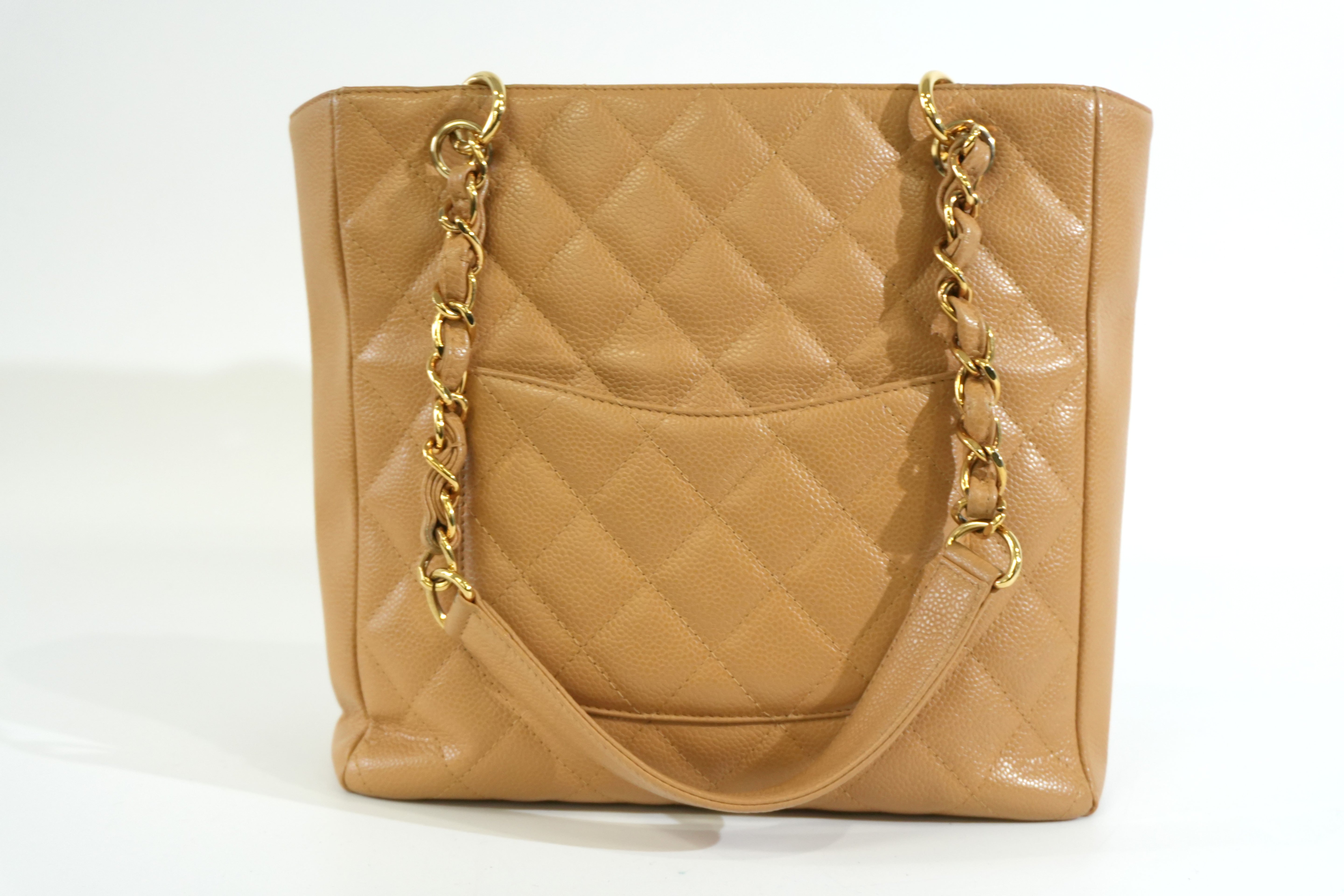 Pre-owned Chanel PST Tote Bag Beige