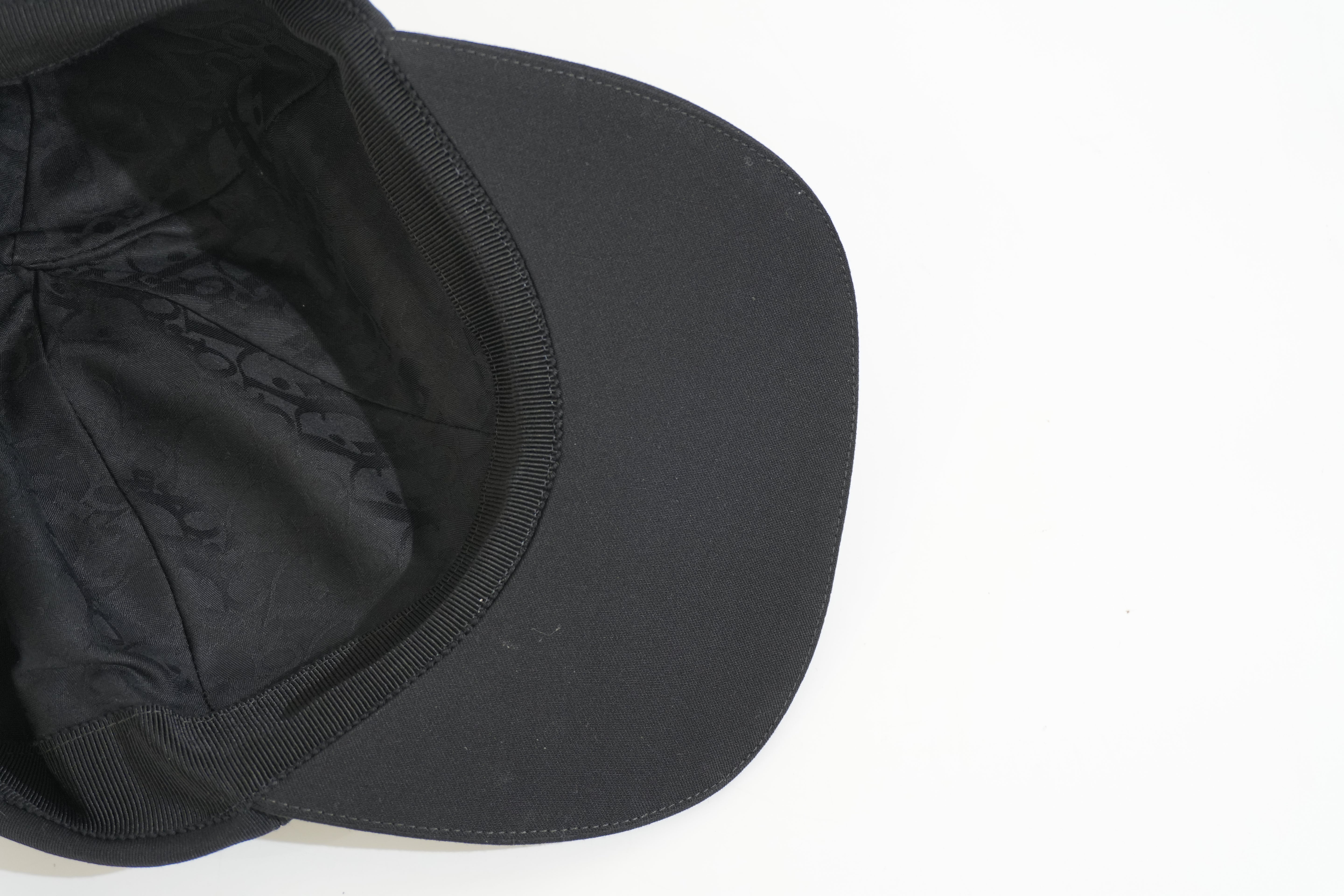 Pre-owned Dior Baseball Hat Black