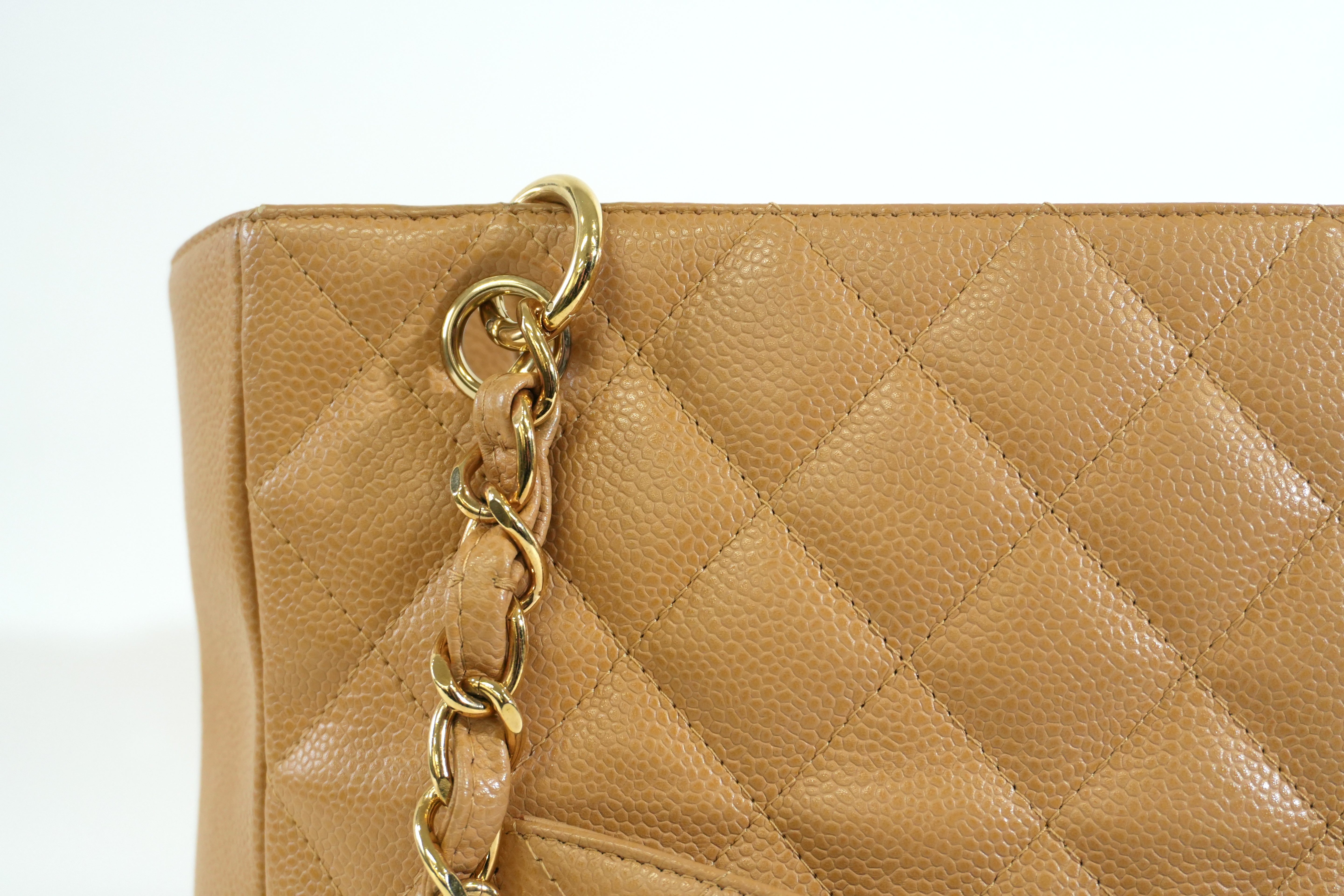 Pre-owned Chanel PST Tote Bag Beige