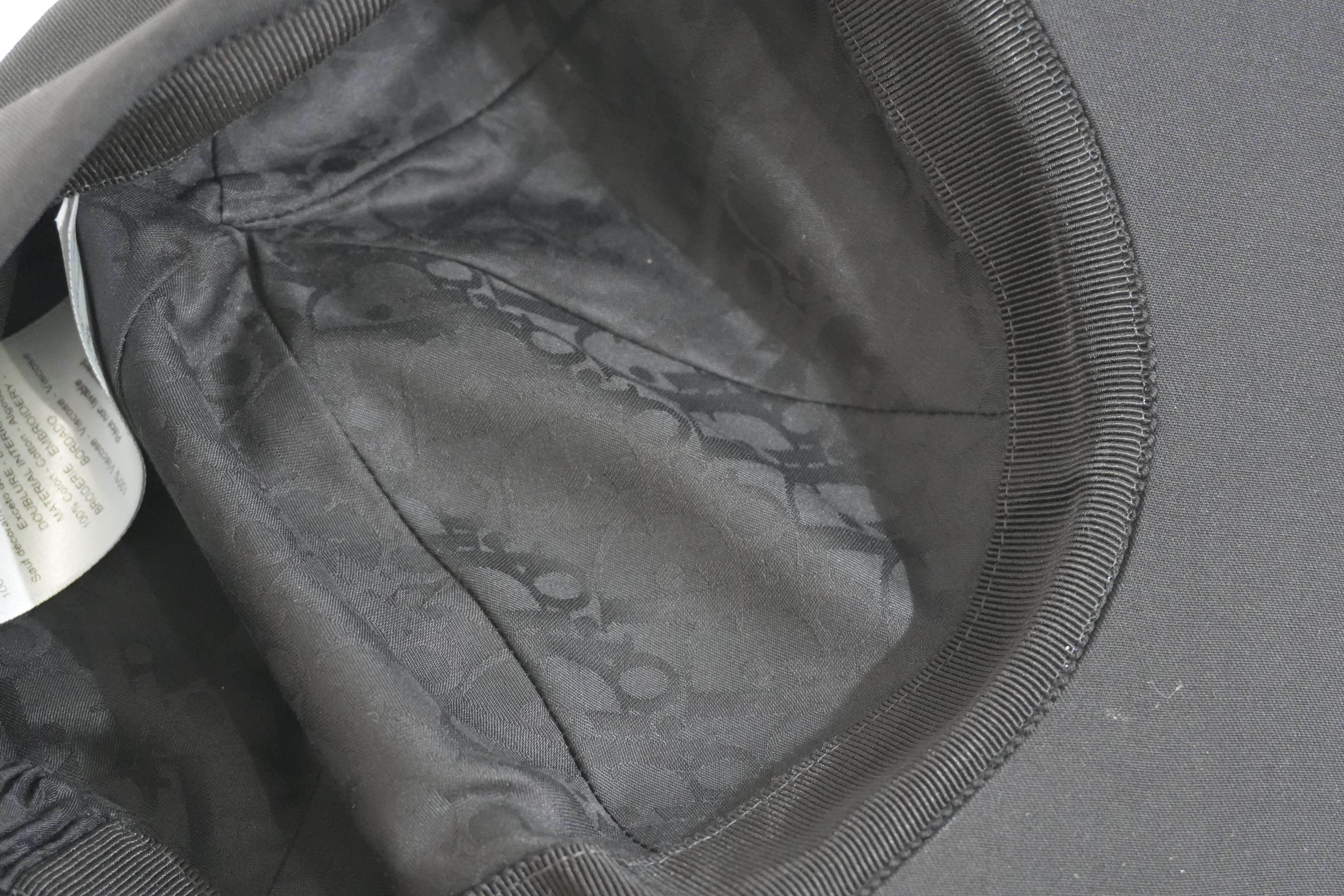 Pre-owned Dior Baseball Hat Black