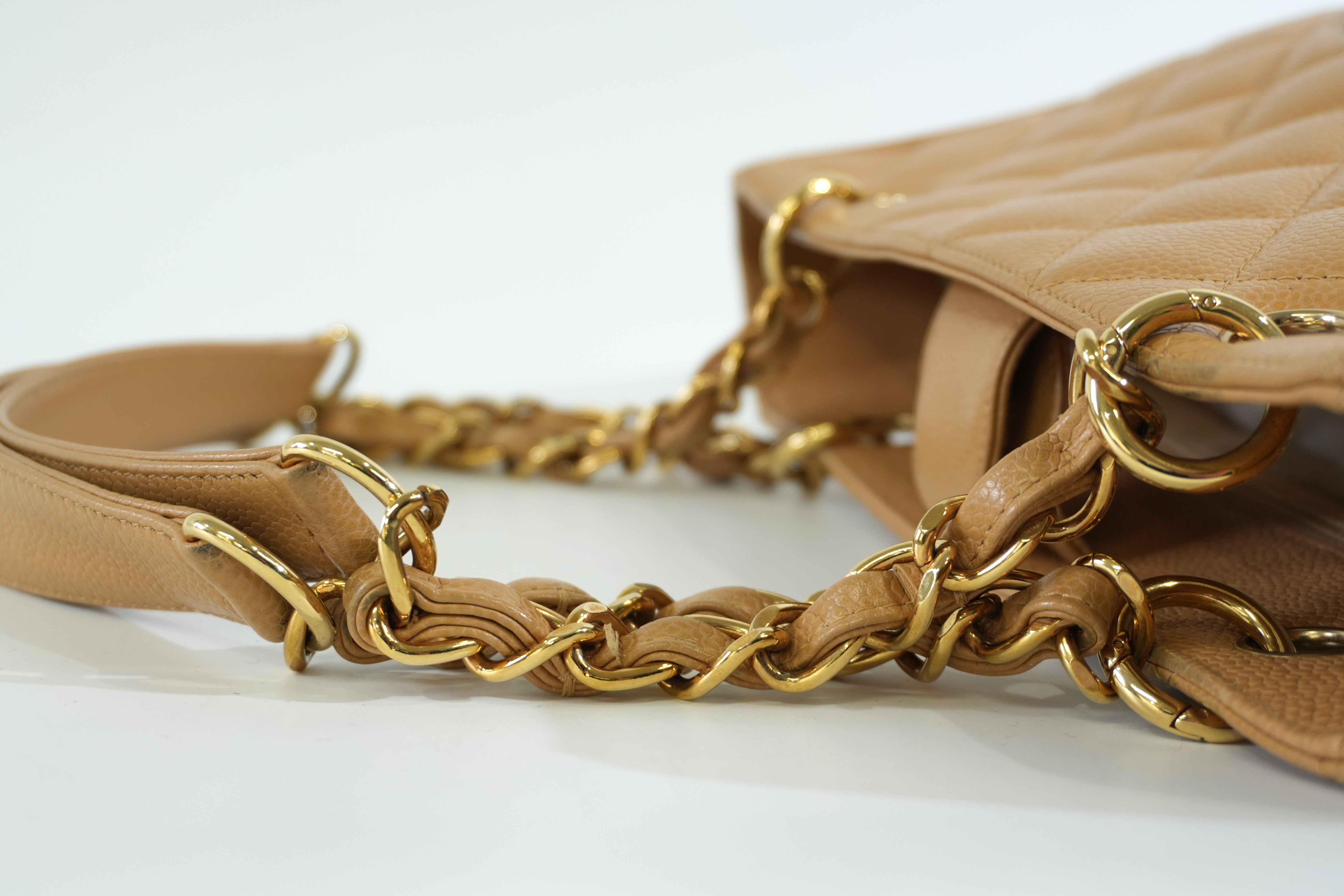 Pre-owned Chanel PST Tote Bag Beige