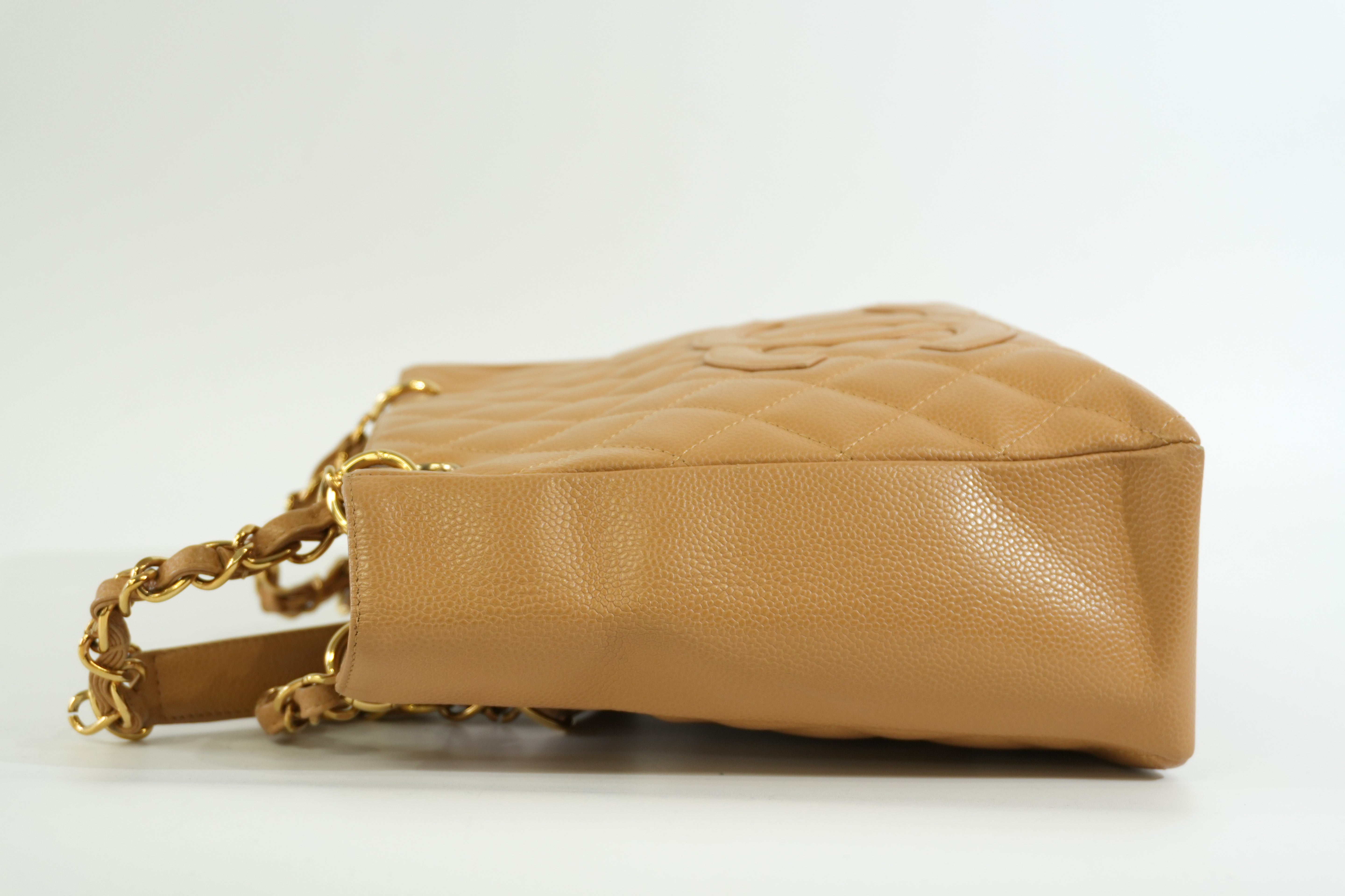 Pre-owned Chanel PST Tote Bag Beige