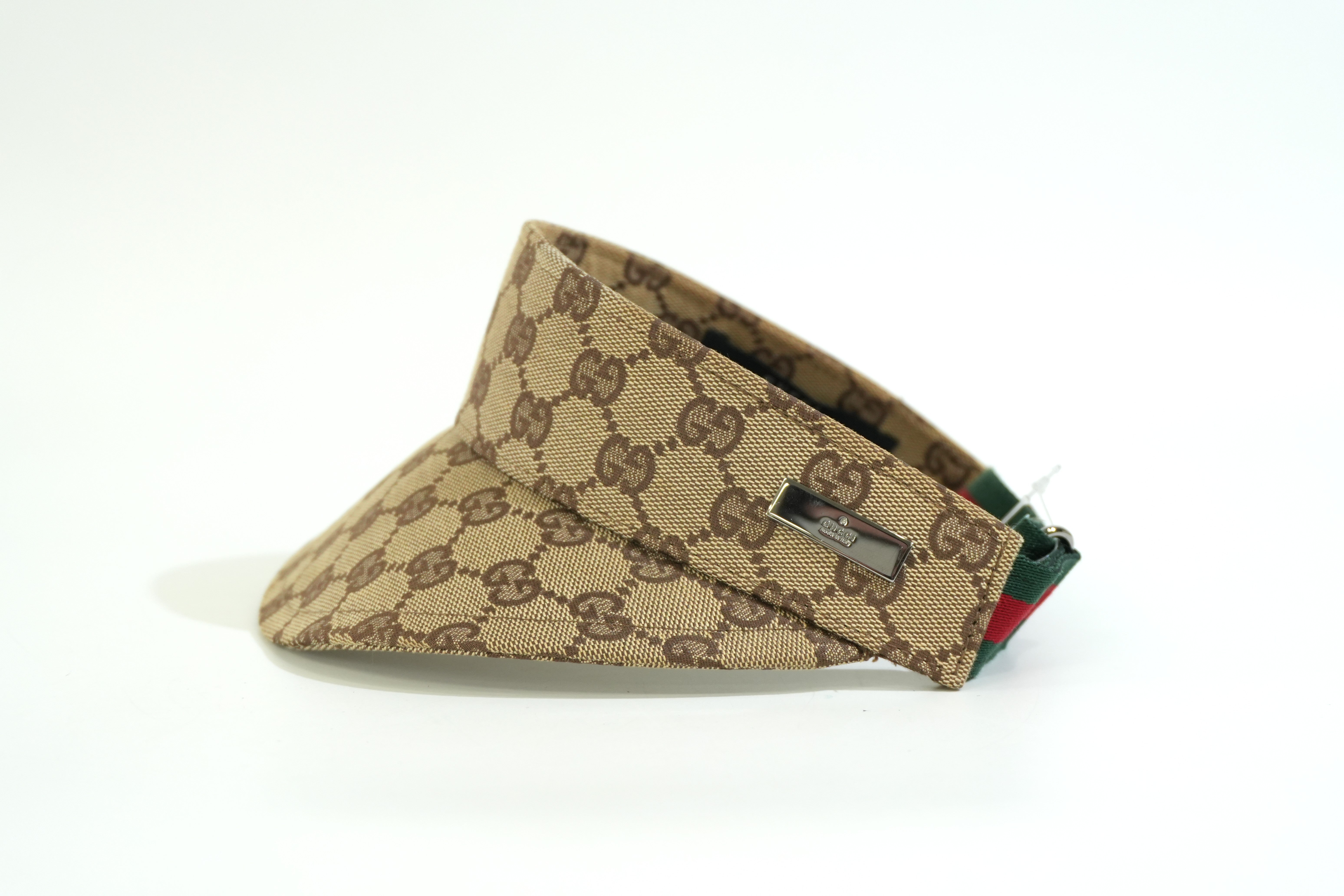 Pre-owned Gucci Guccisima Visor Brown