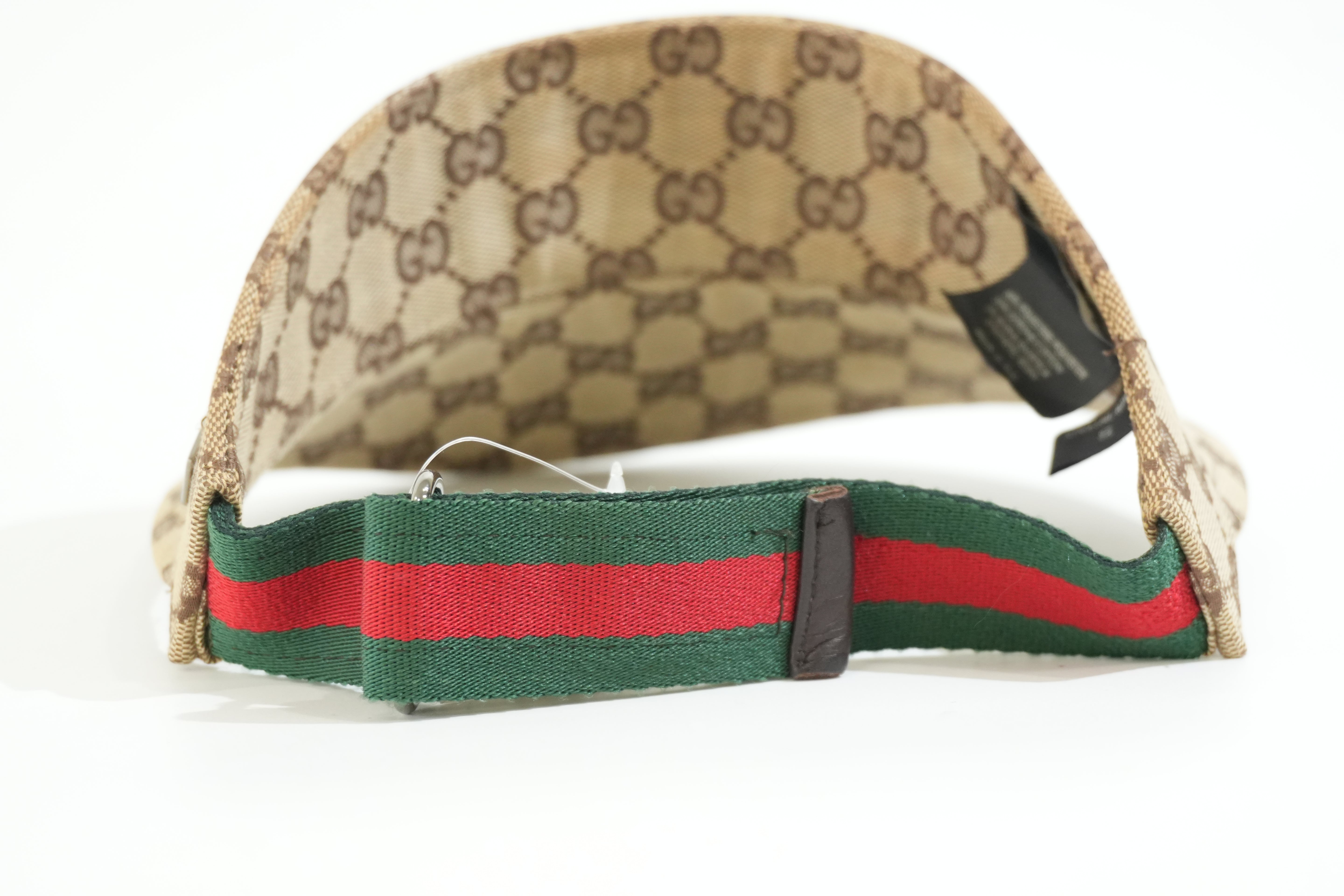 Pre-owned Gucci Guccisima Visor Brown