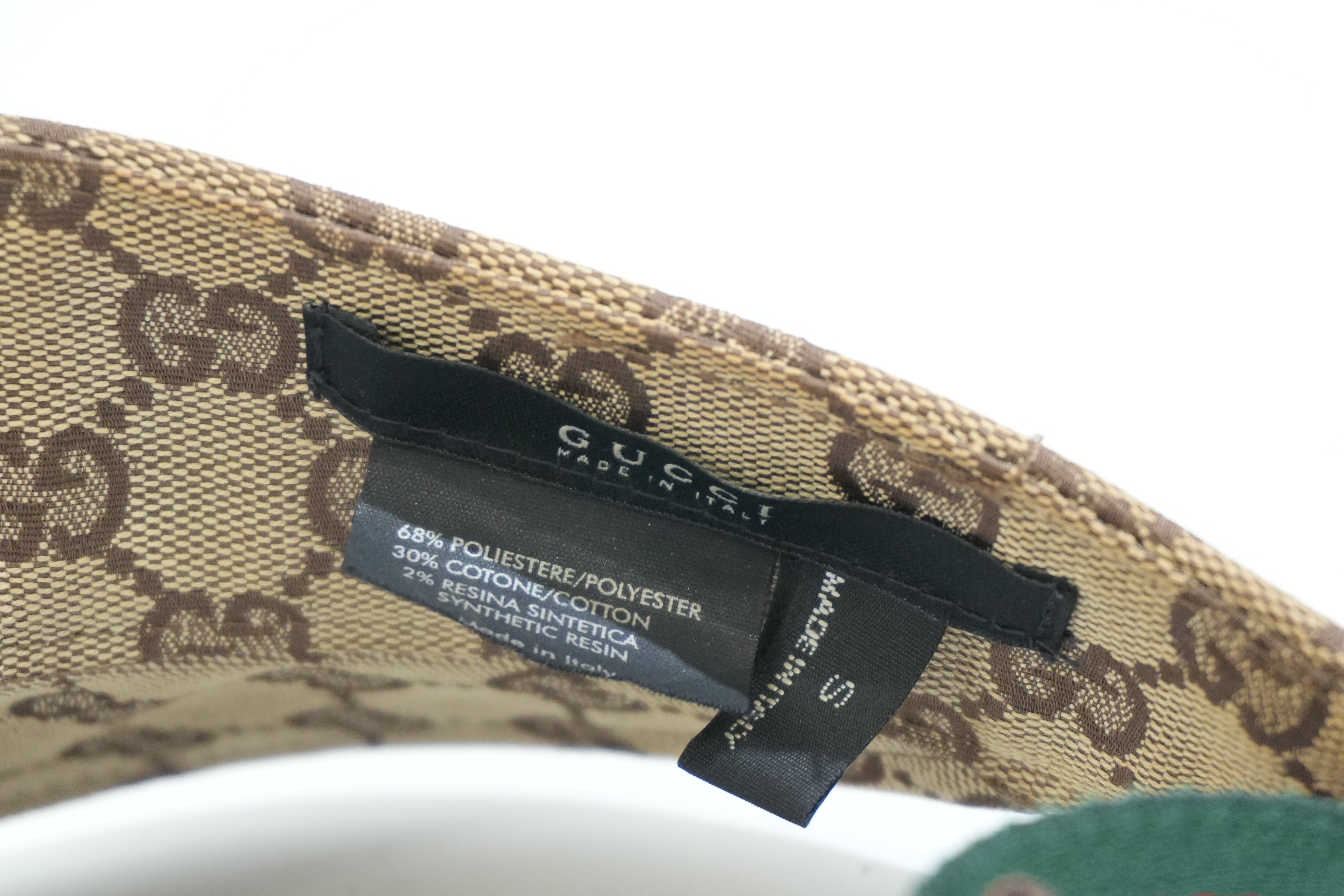 Pre-owned Gucci Guccisima Visor Brown