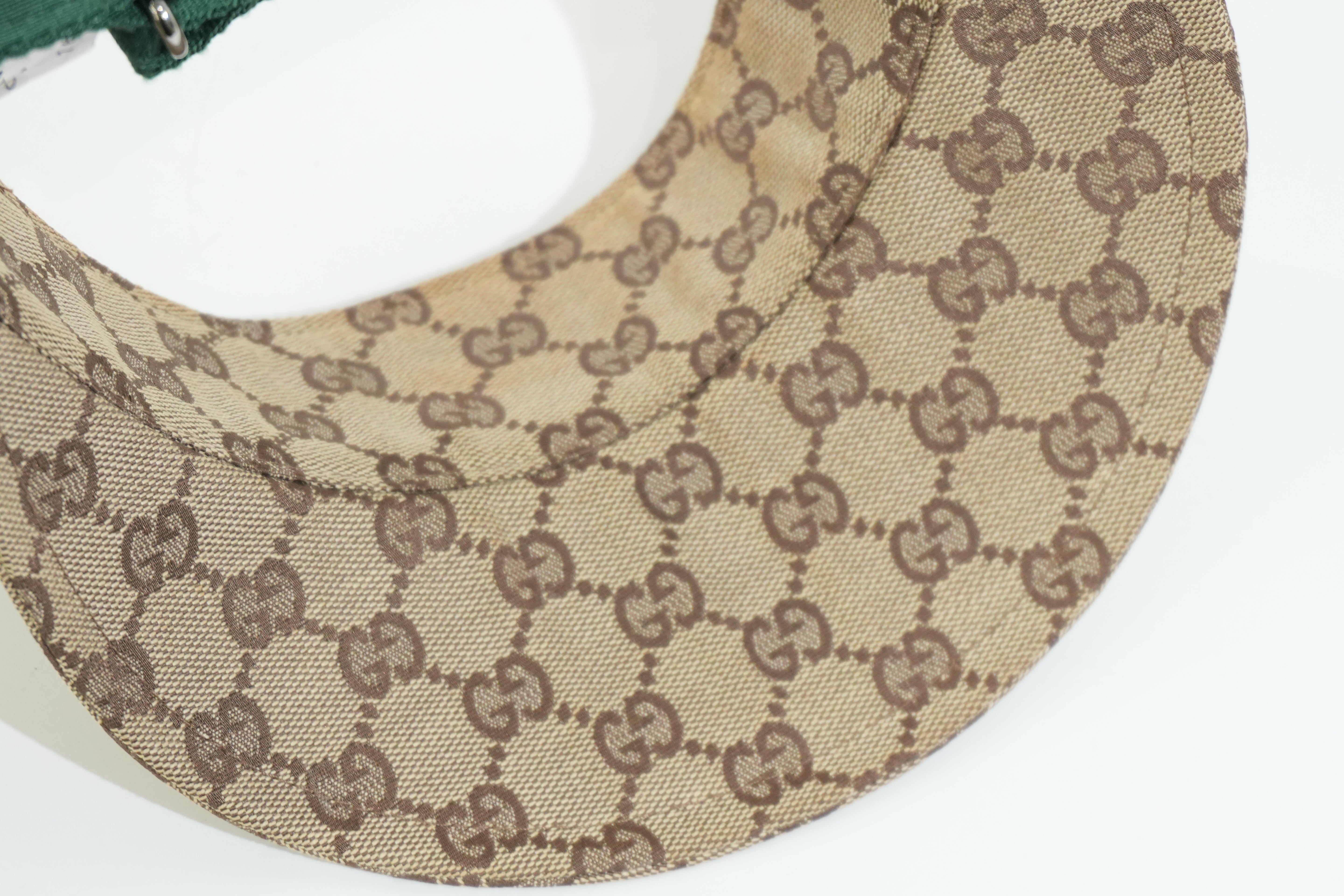 Pre-owned Gucci Guccisima Visor Brown