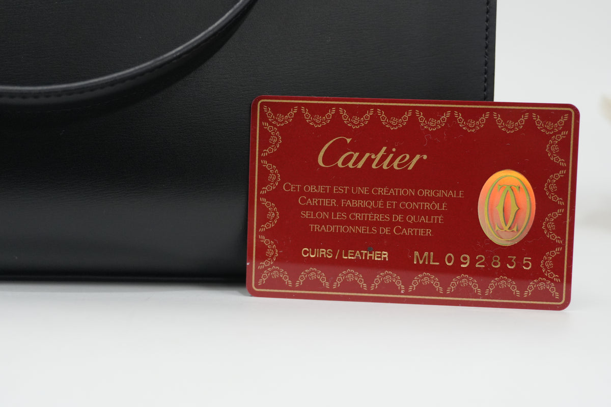 Pre-Owned Cartier Panthere Tote Bag Black