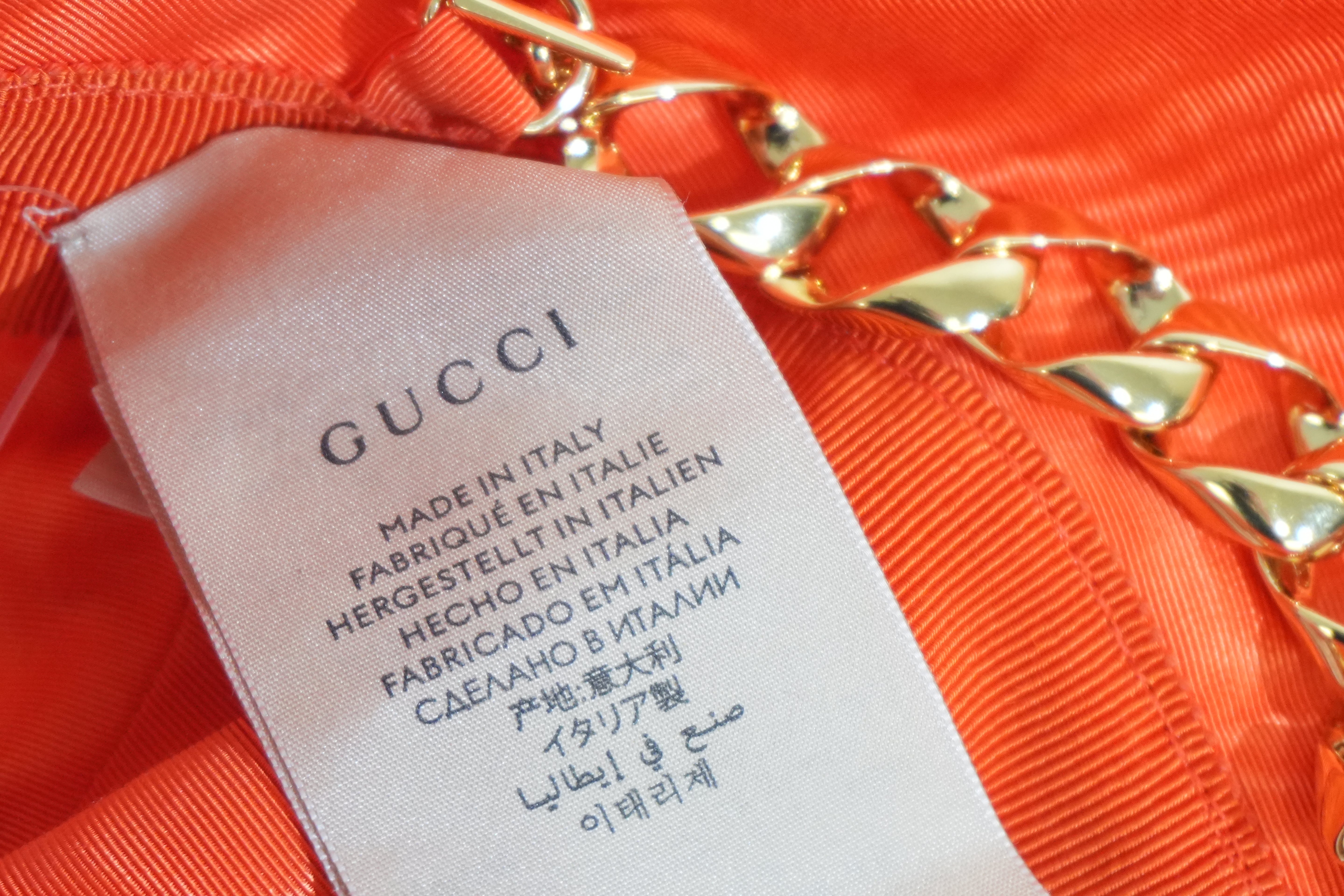 Pre-owned Gucci Bucket Hat Orange
