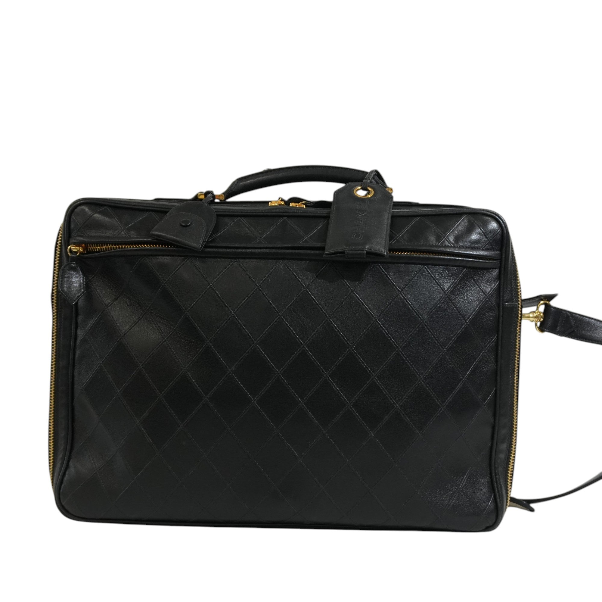 Pre-owned Chanel Two Way Business Briefcase Shoulder Bag Black