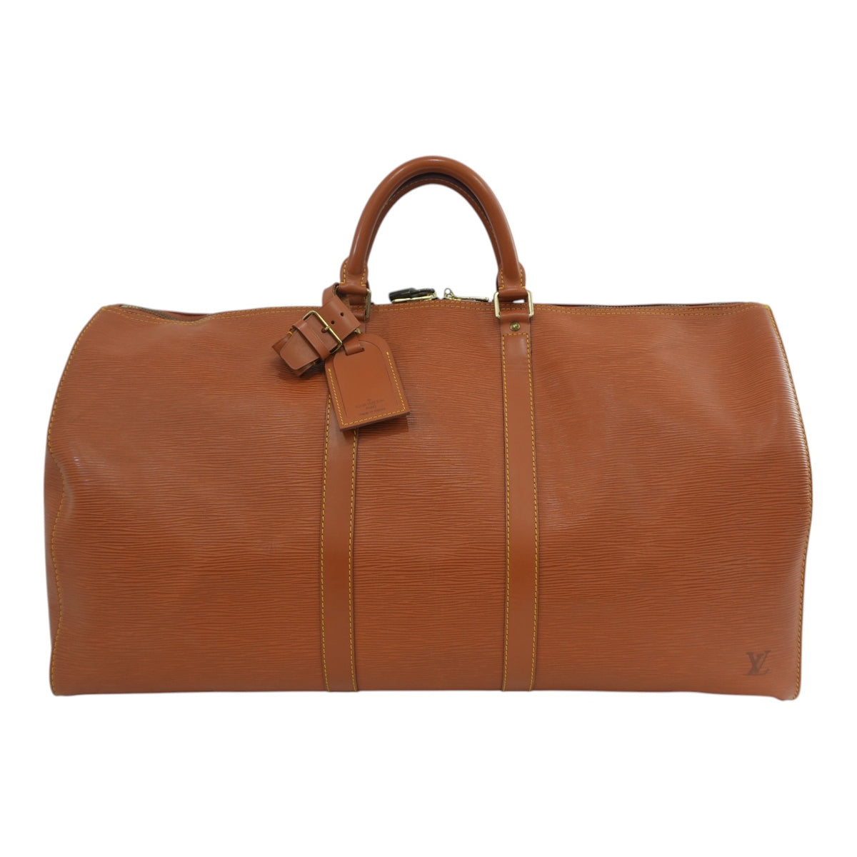 Pre-Owned Louis Vuitton Keepall Travel Bag Size 55 Kenya Brown