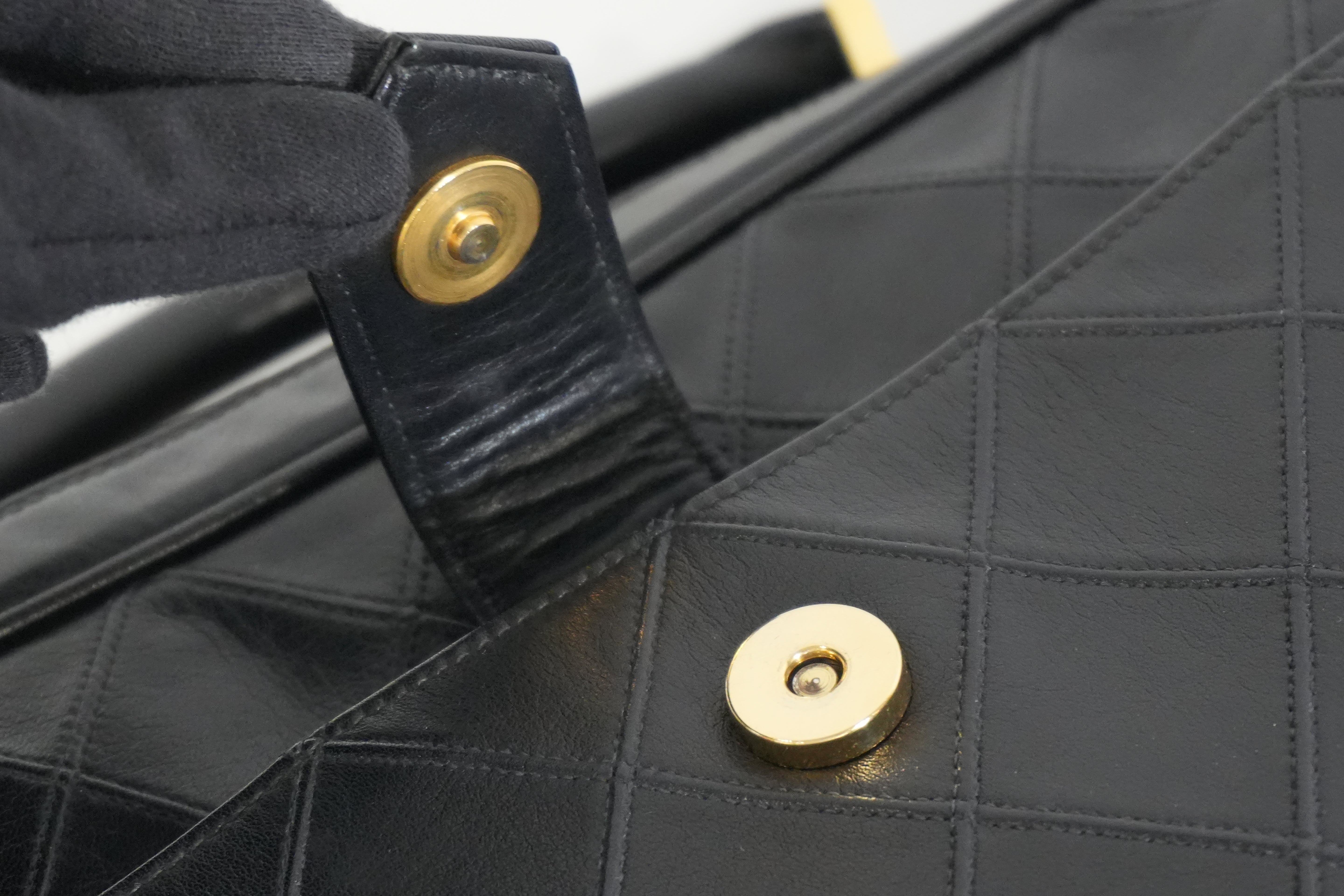 Pre-owned Chanel Two Way Business Briefcase Shoulder Bag Black
