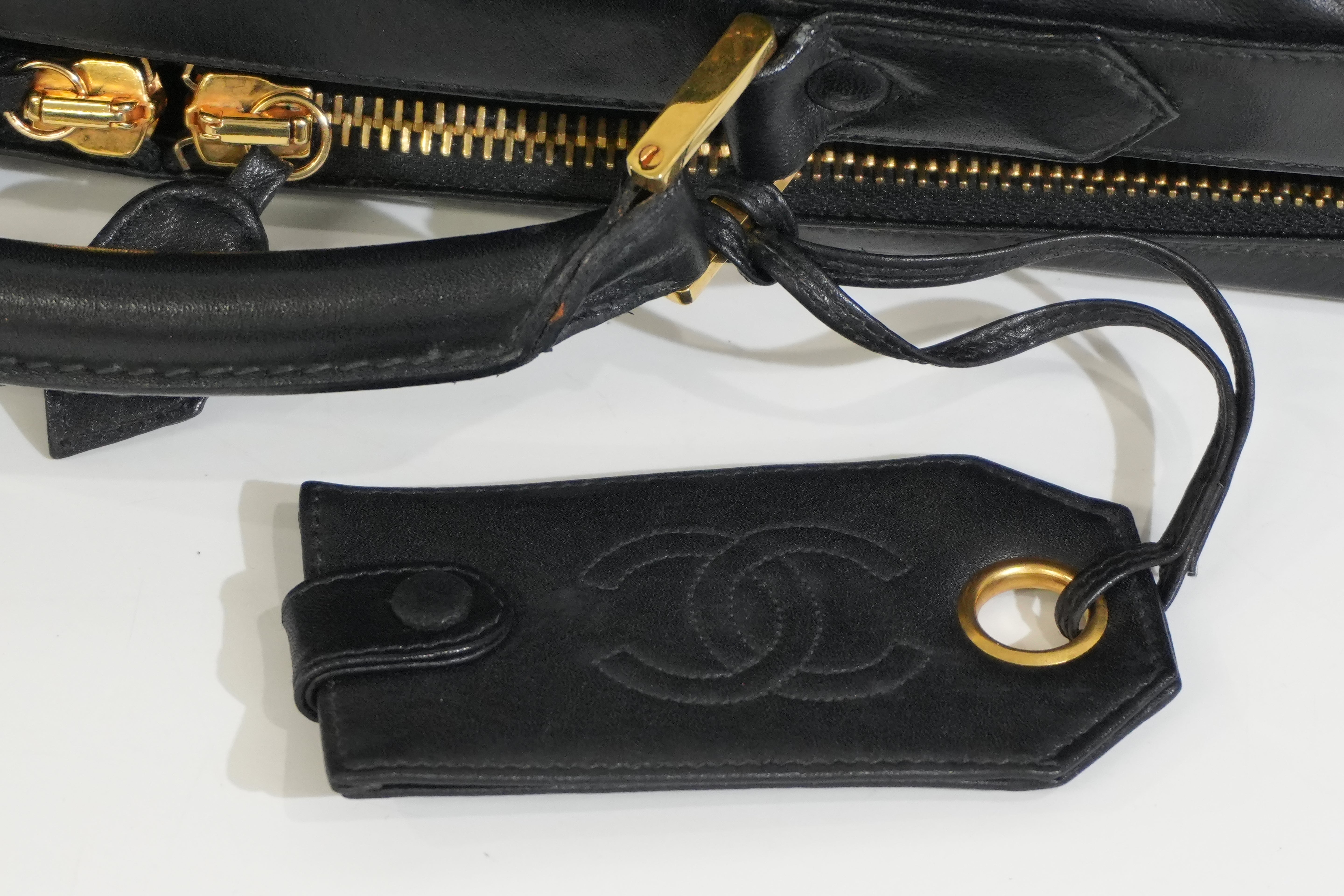 Pre-owned Chanel Two Way Business Briefcase Shoulder Bag Black