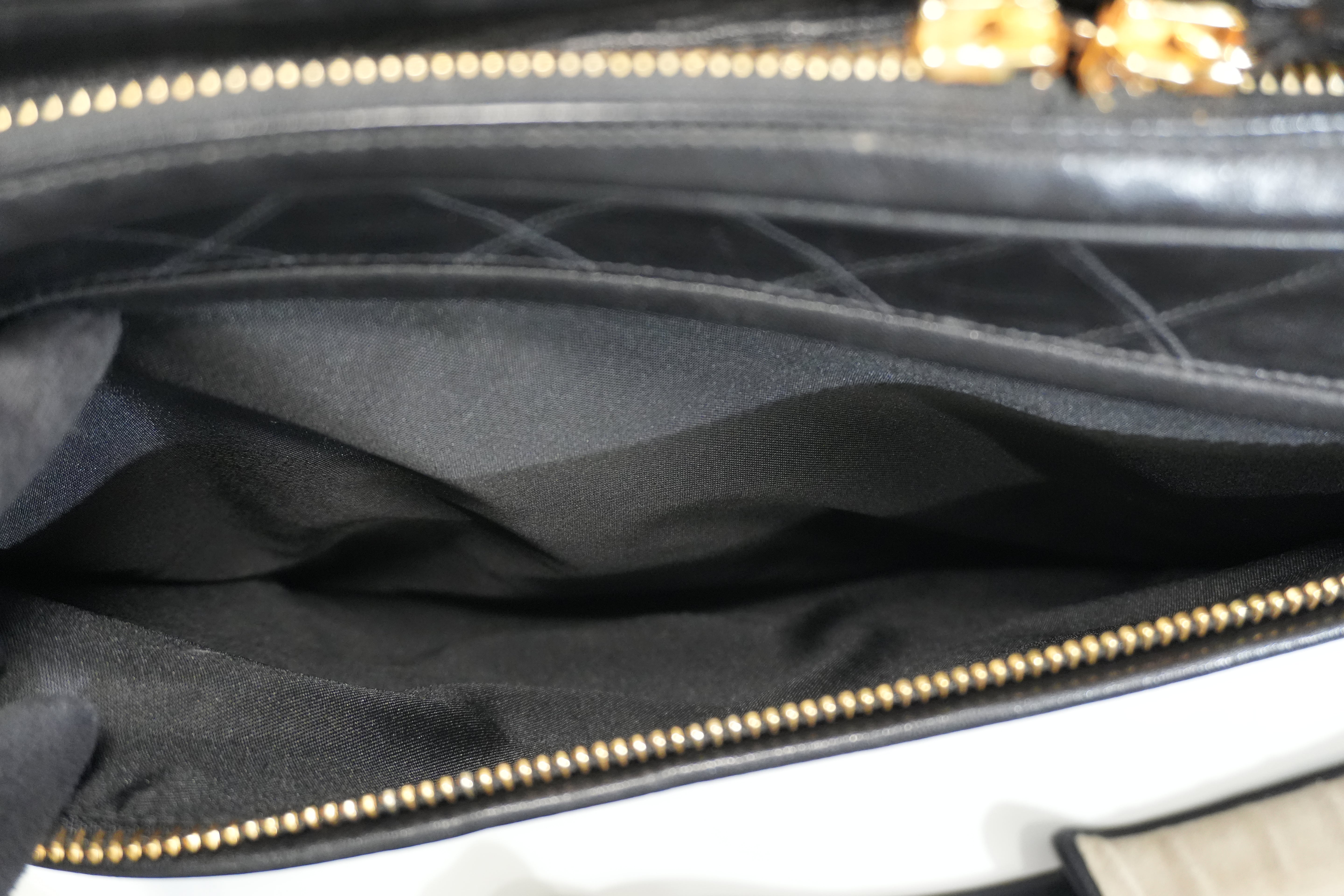 Pre-owned Chanel Two Way Business Briefcase Shoulder Bag Black
