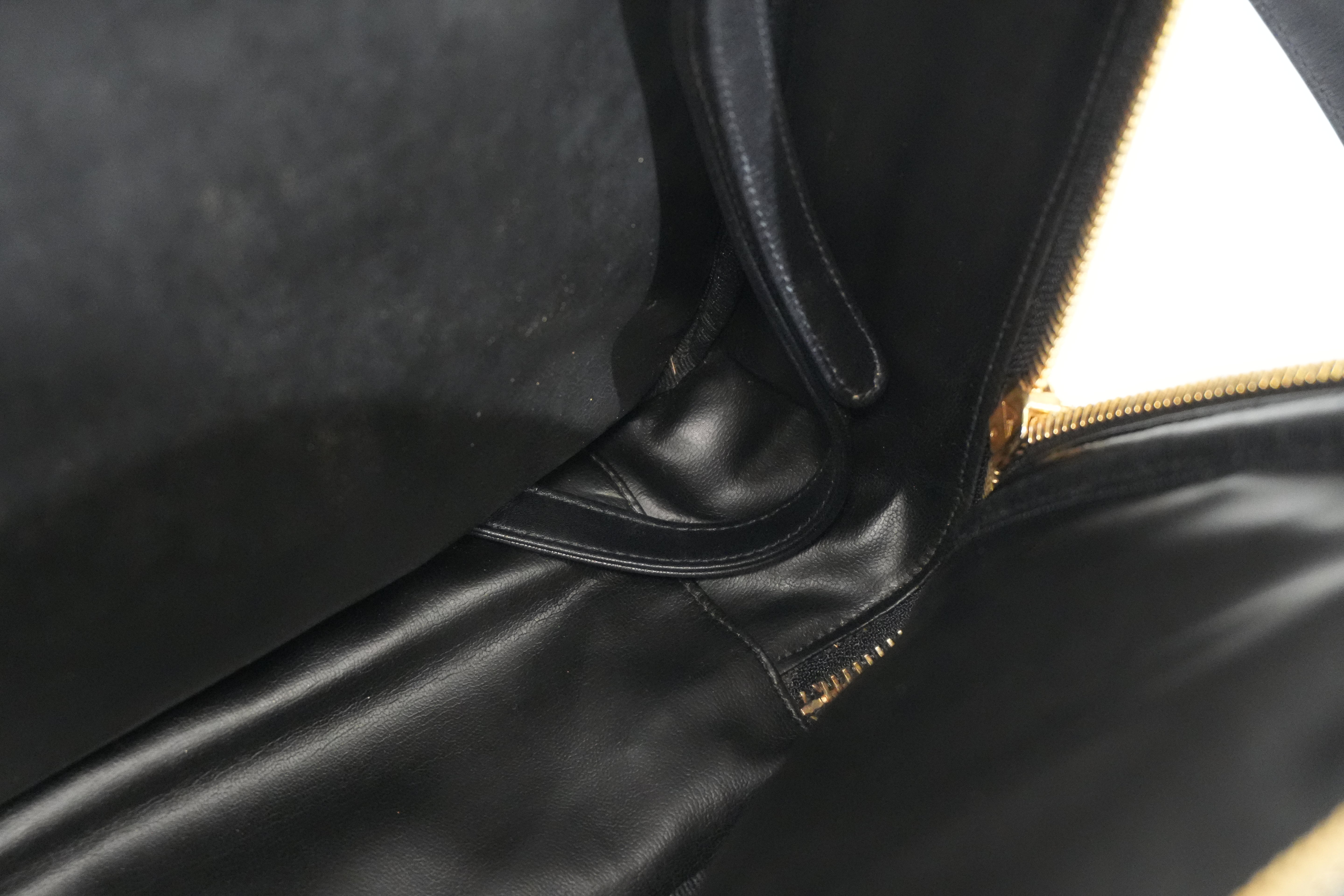 Pre-owned Chanel Two Way Business Briefcase Shoulder Bag Black