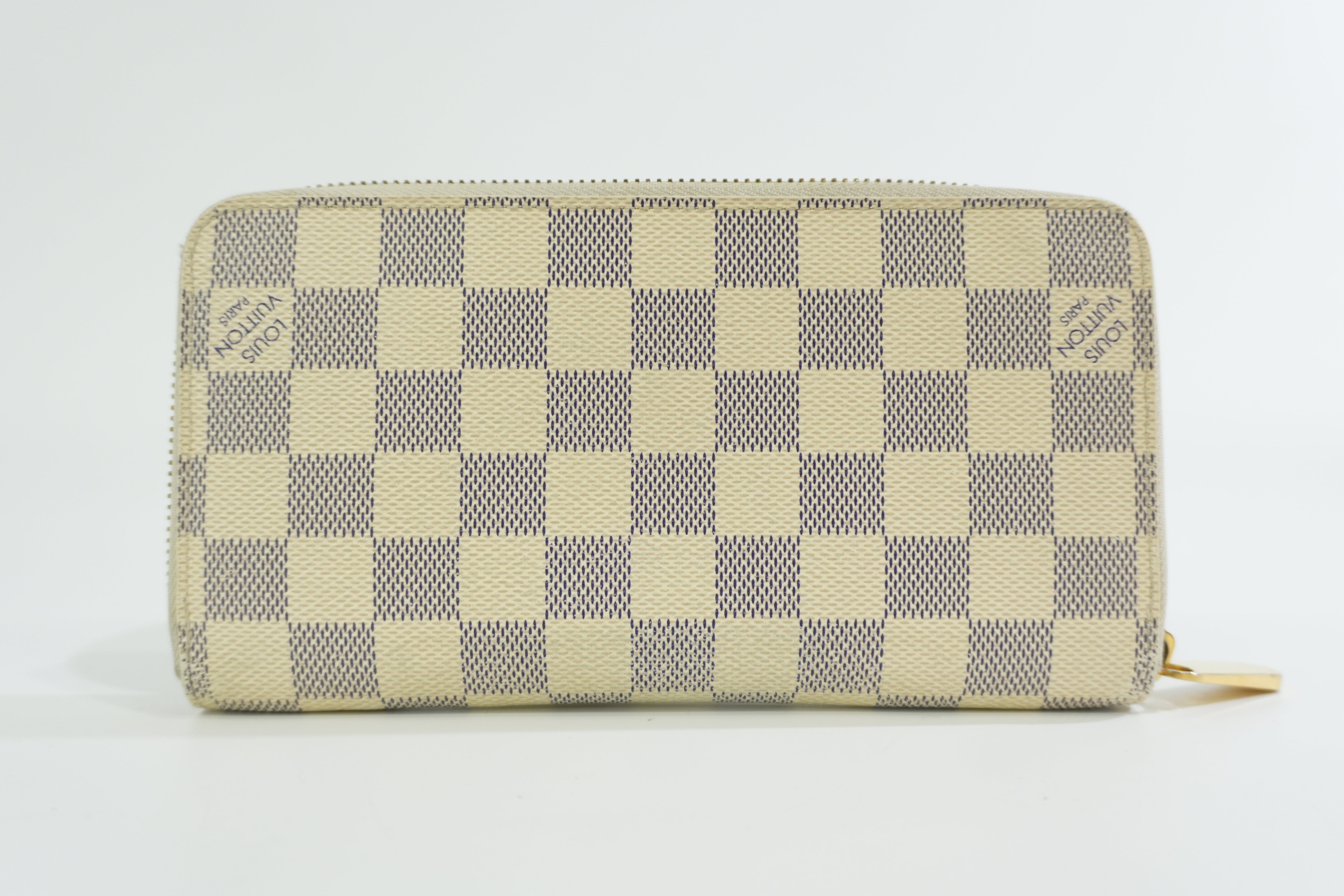 Pre-owned Louis Vuitton Damier Azur Zippy Wallet