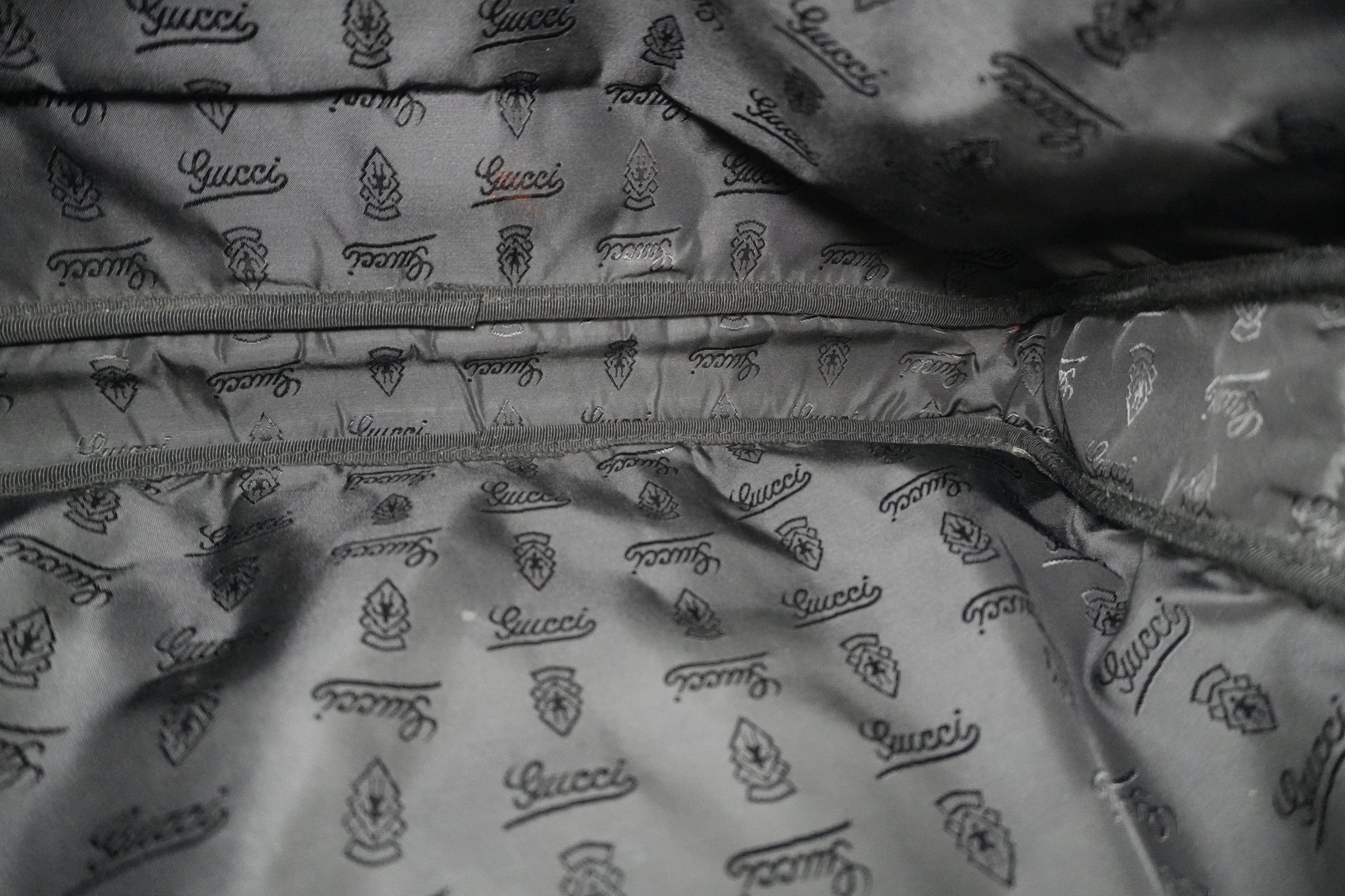 Gucci Guccisima Briefcase Black Leather Used