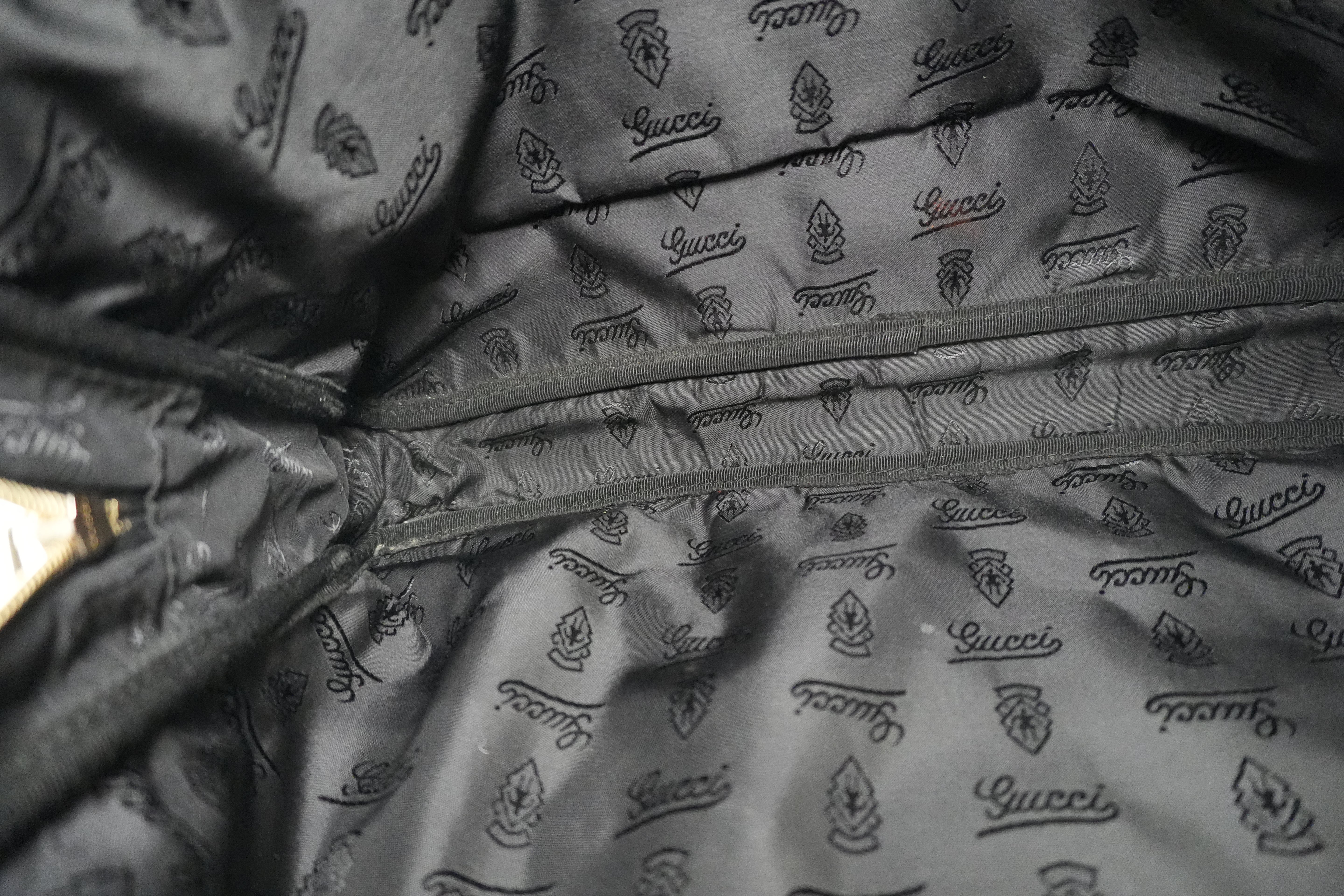 Gucci Guccisima Briefcase Black Leather Used