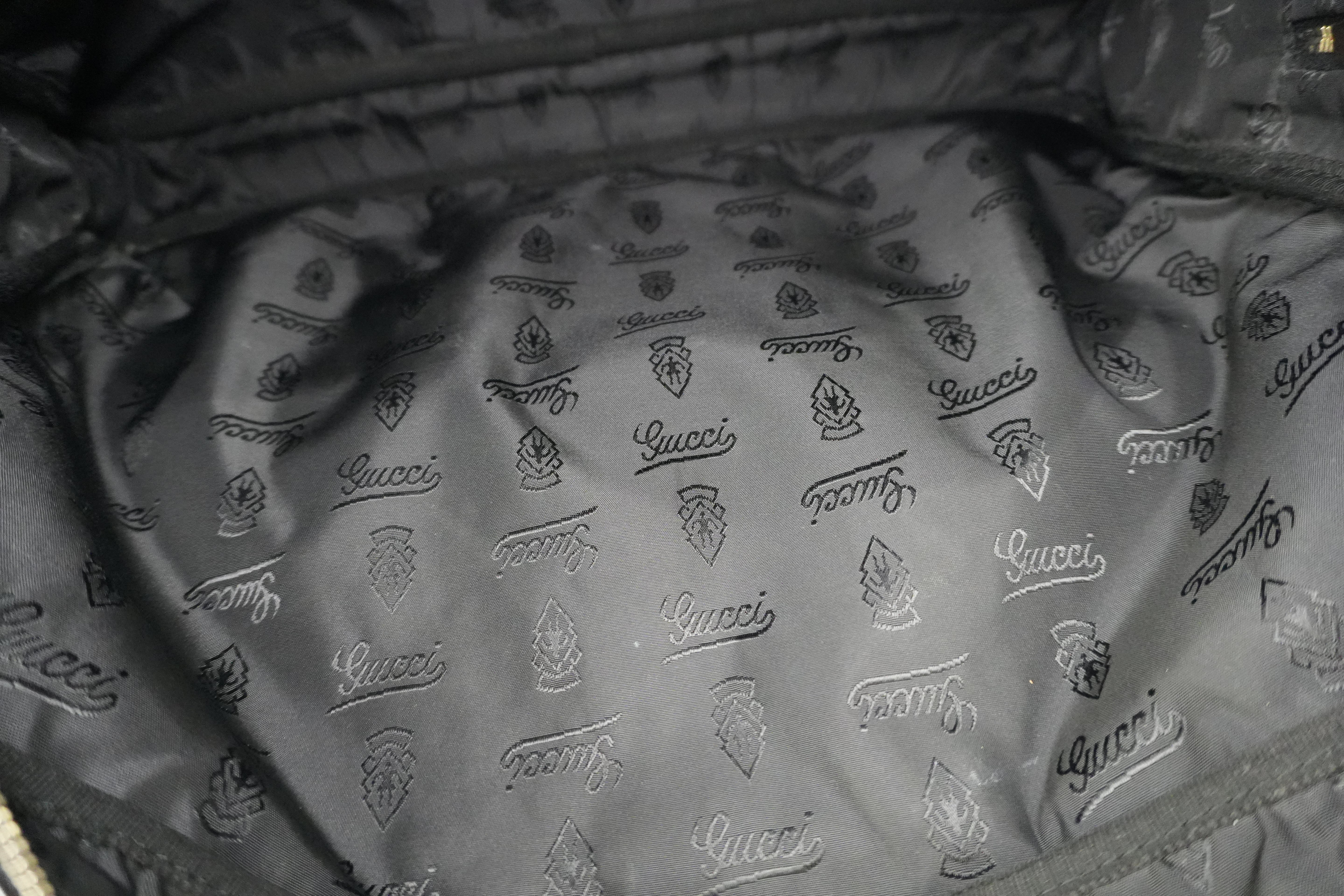 Gucci Guccisima Briefcase Black Leather Used