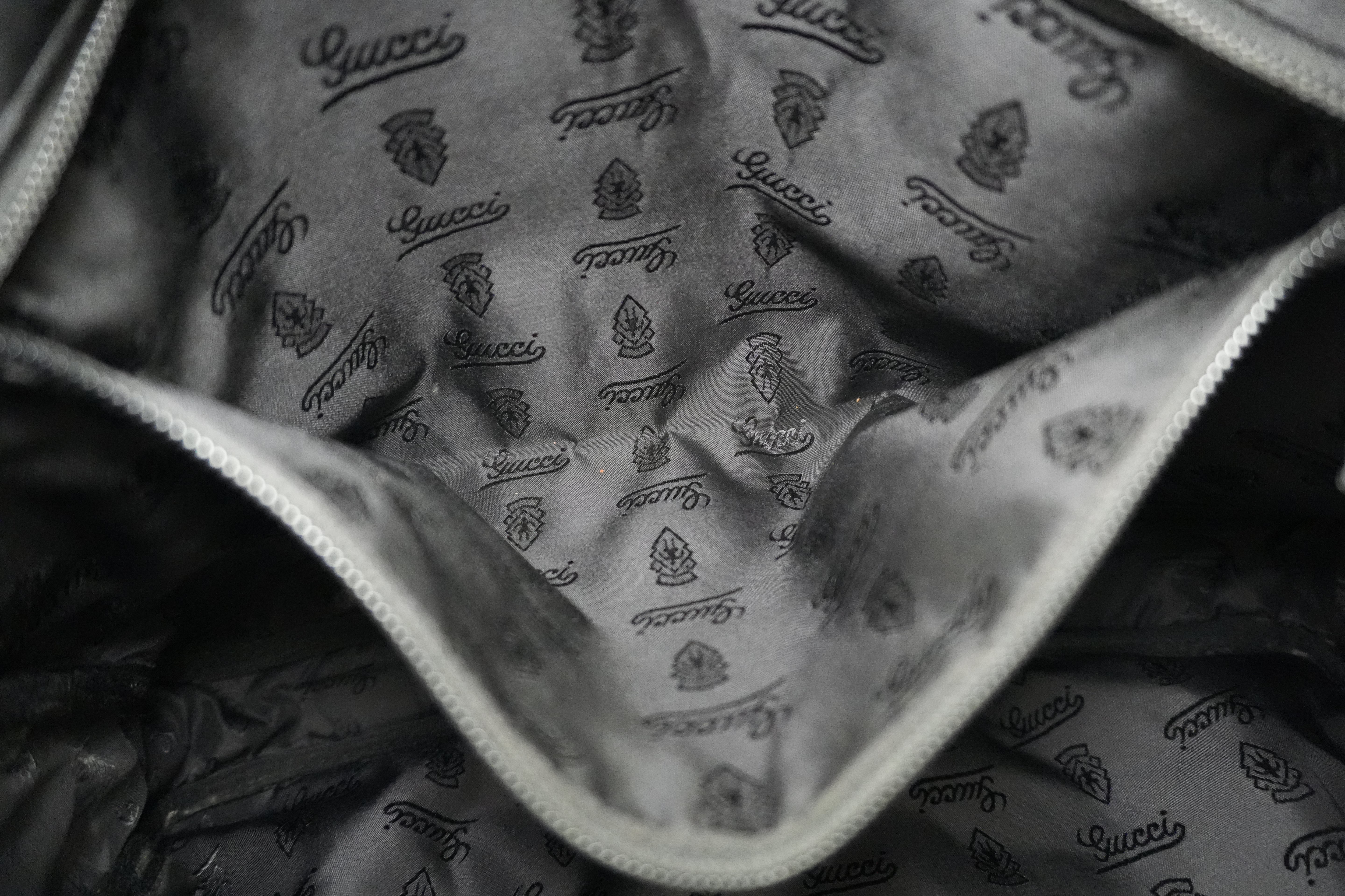 Gucci Guccisima Briefcase Black Leather Used