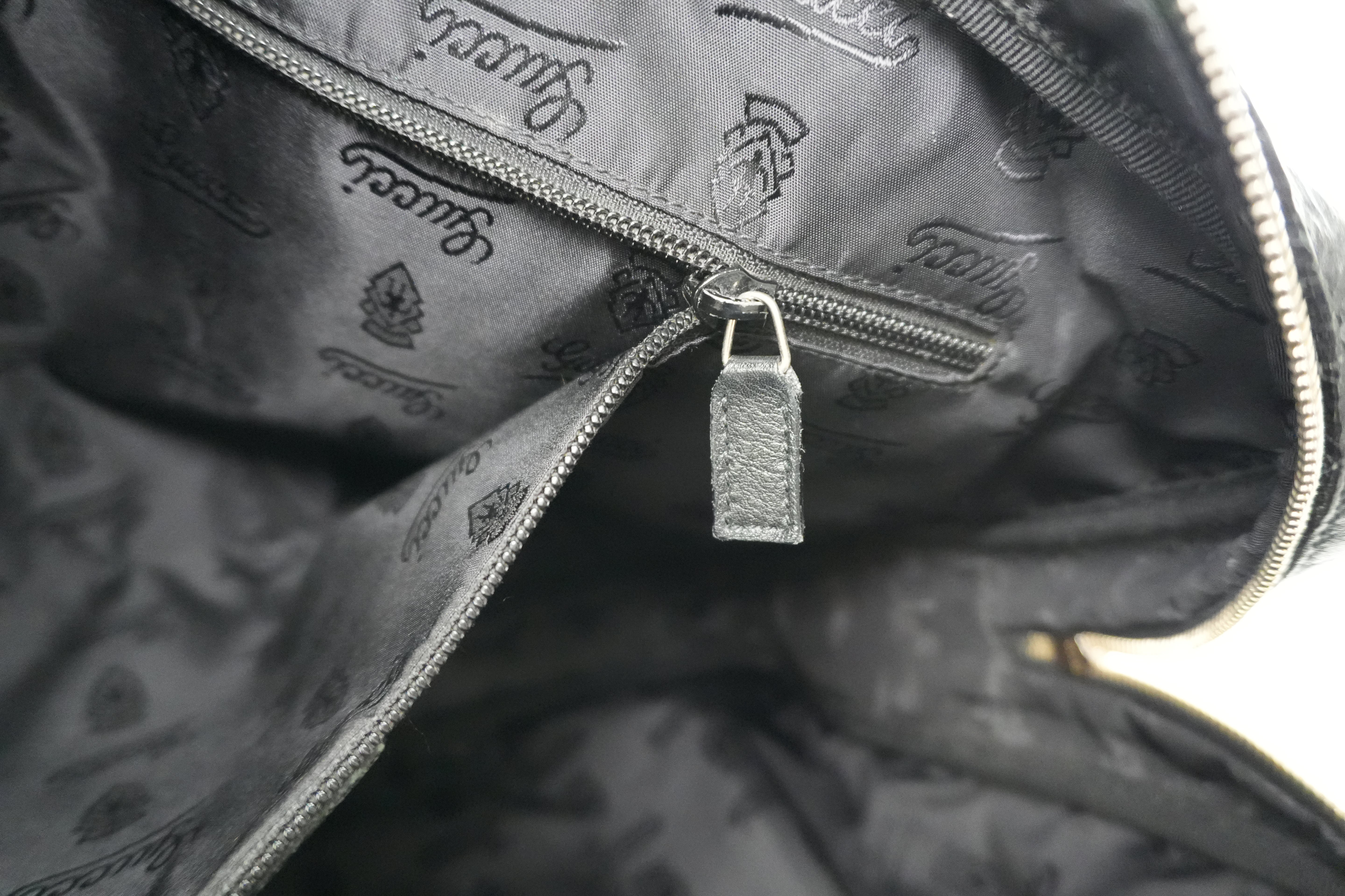 Gucci Guccisima Briefcase Black Leather Used