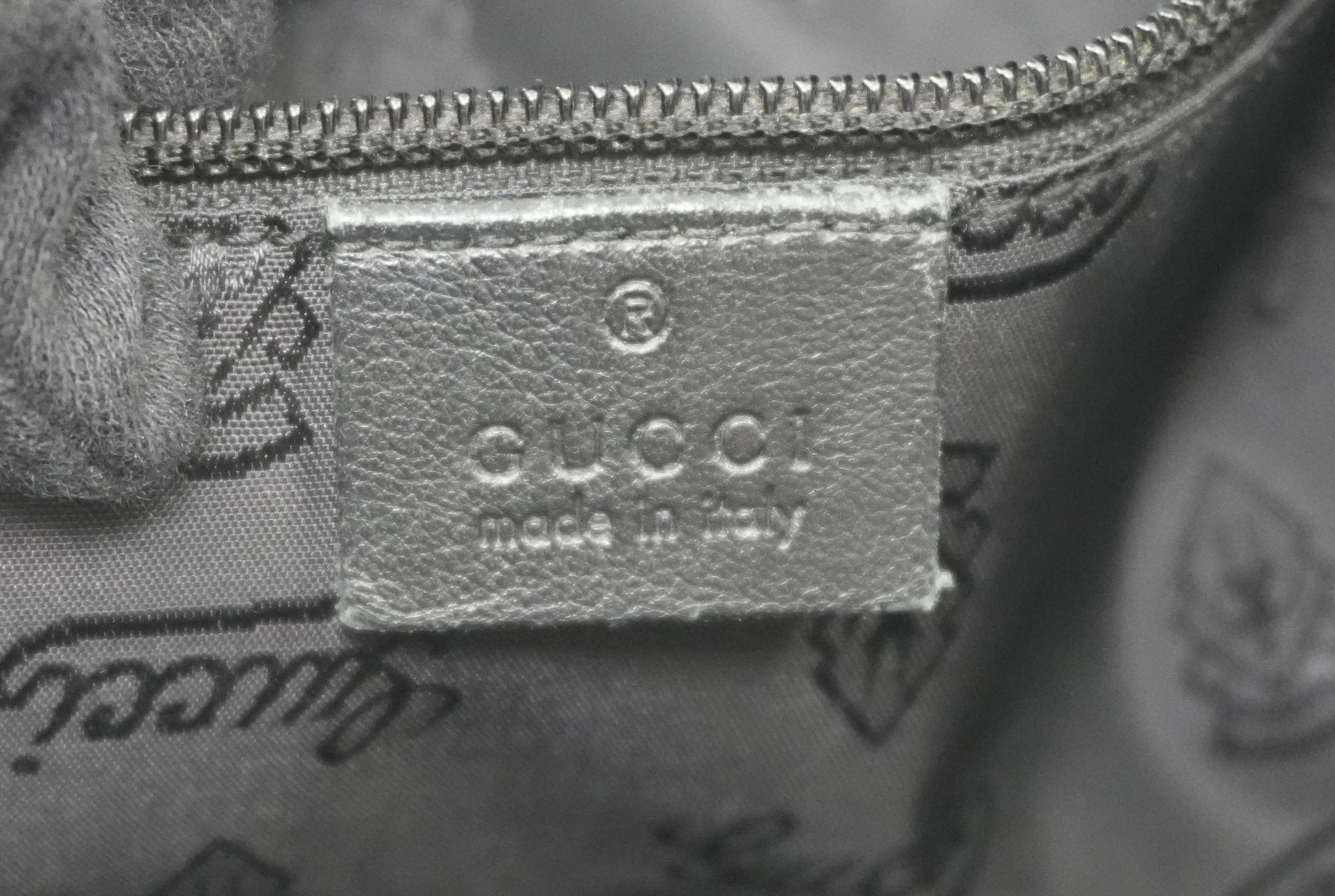 Gucci Guccisima Briefcase Black Leather Used