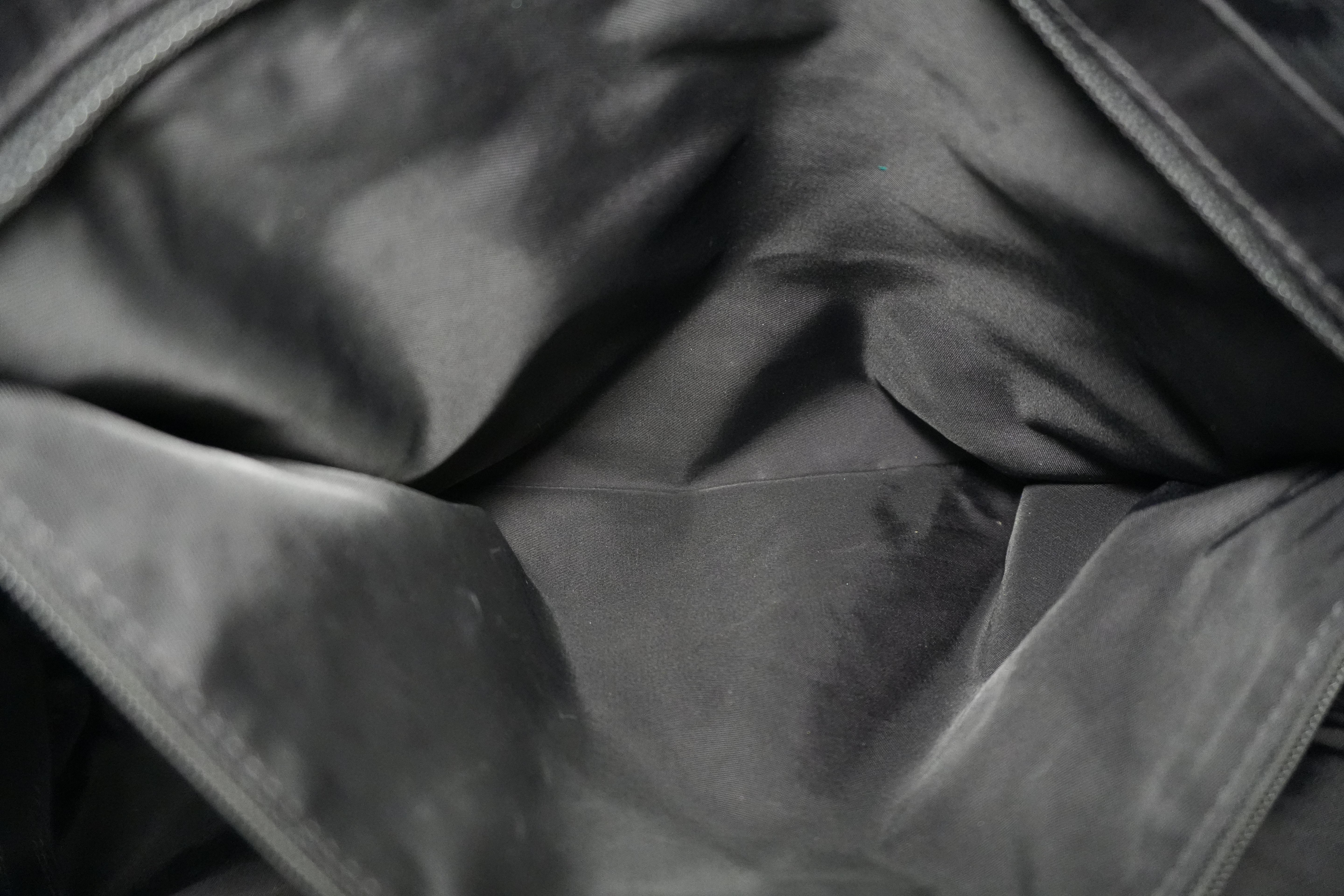 Chanel New Travel Line Tote Bag Black Nylon Used