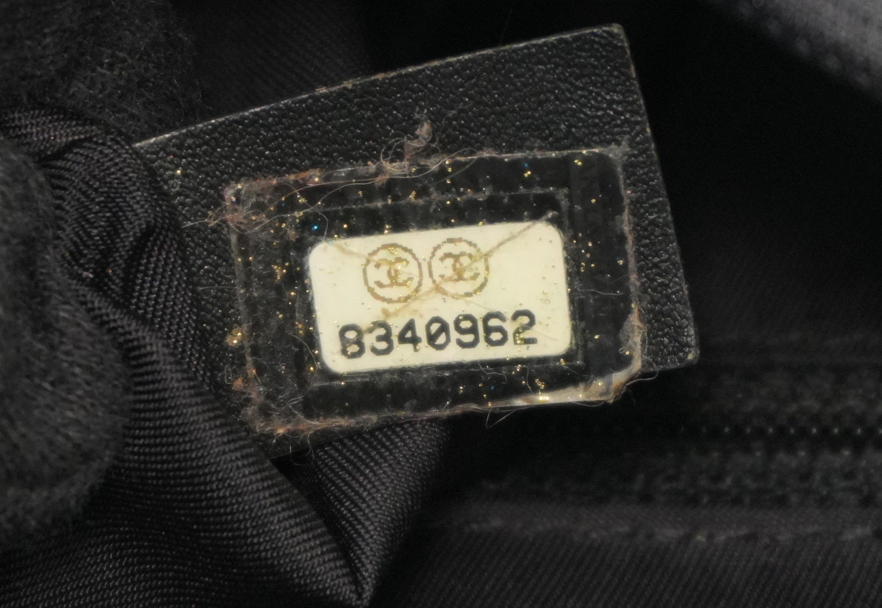 Chanel New Travel Line Tote Bag Black Nylon Used