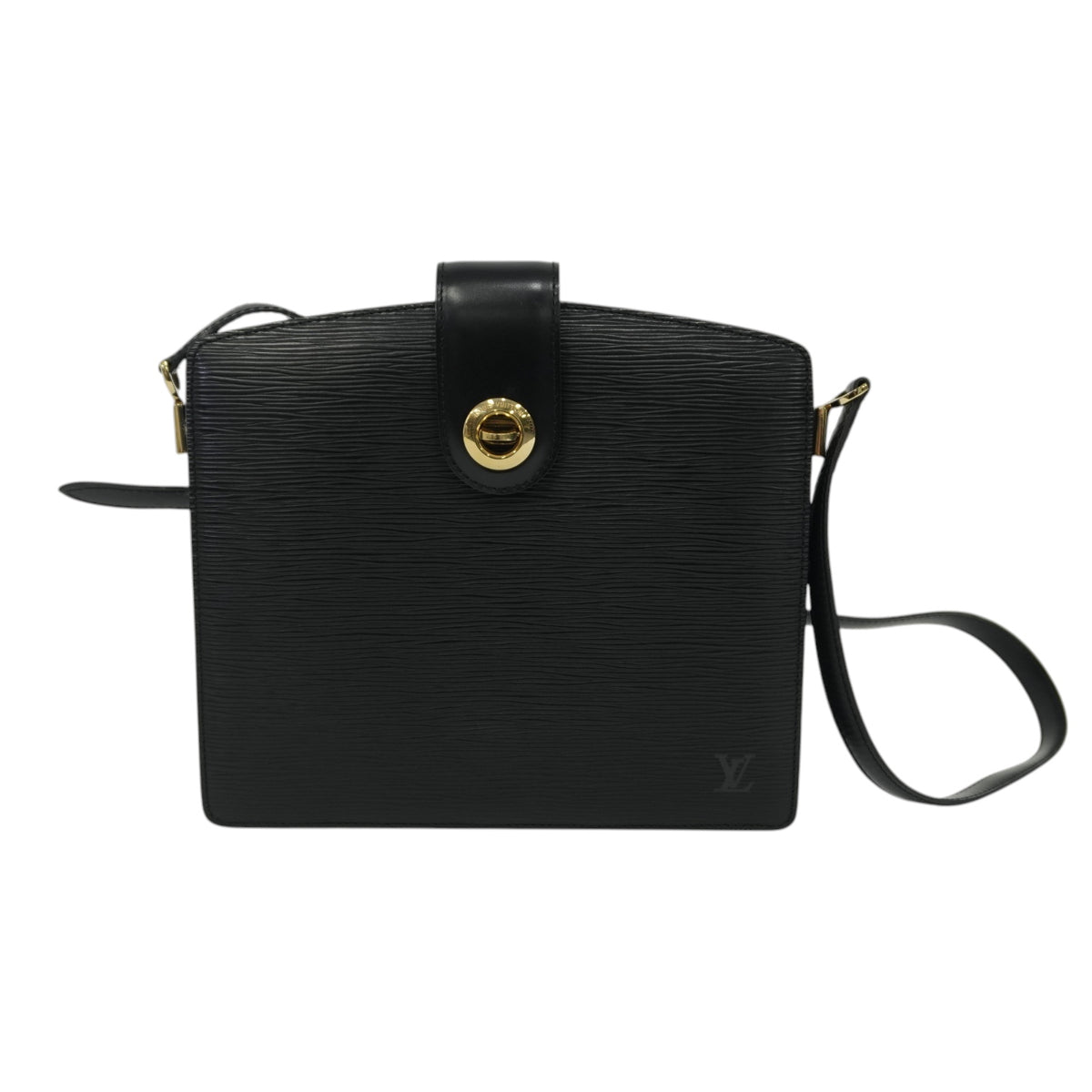 Pre-Owned Louis Vuitton Epi Capucines Shoulder Bag Black